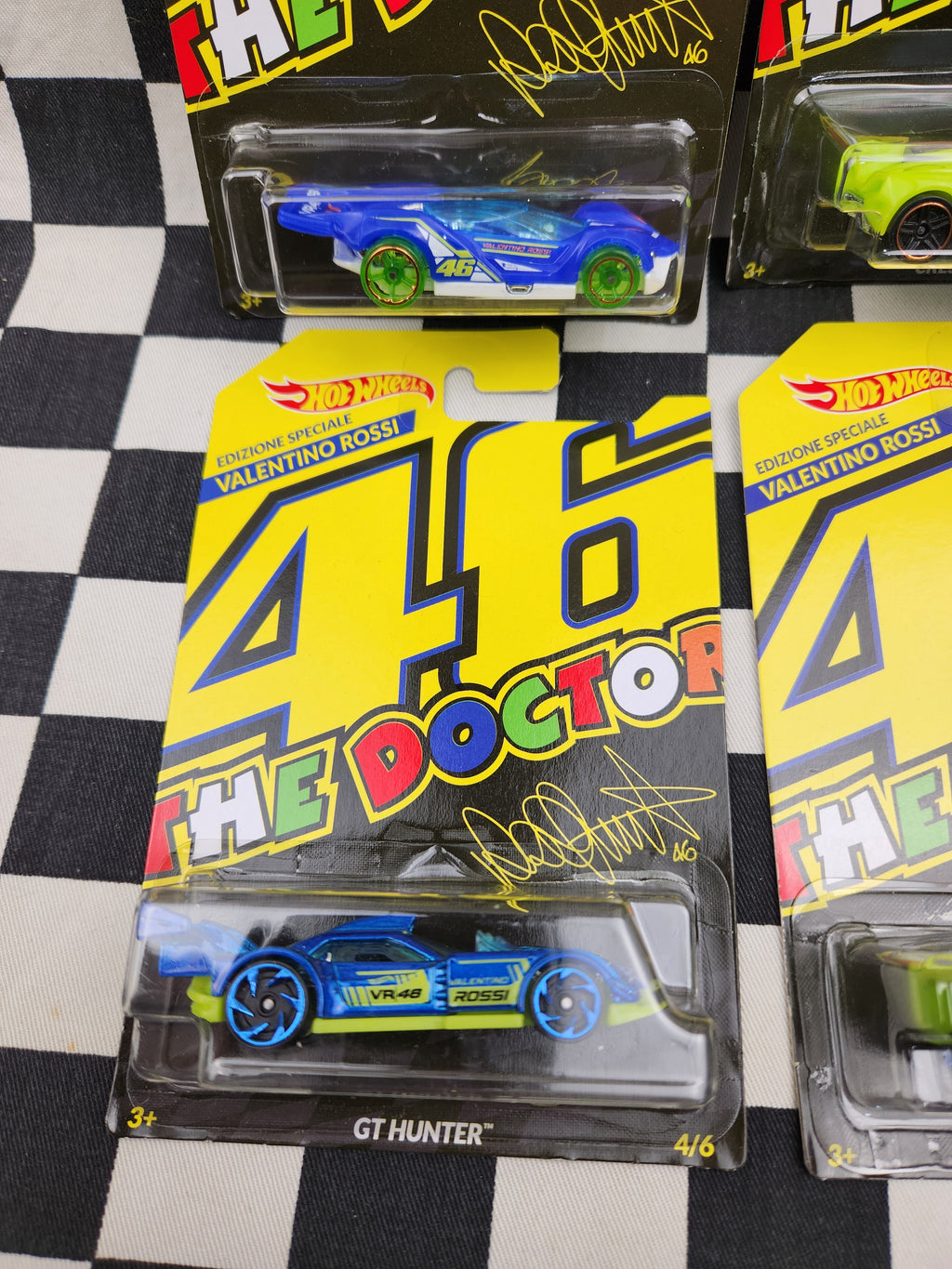 Hot Wheels 2018 Rare Set of 6 Valentino Rossi The Doctor #46
