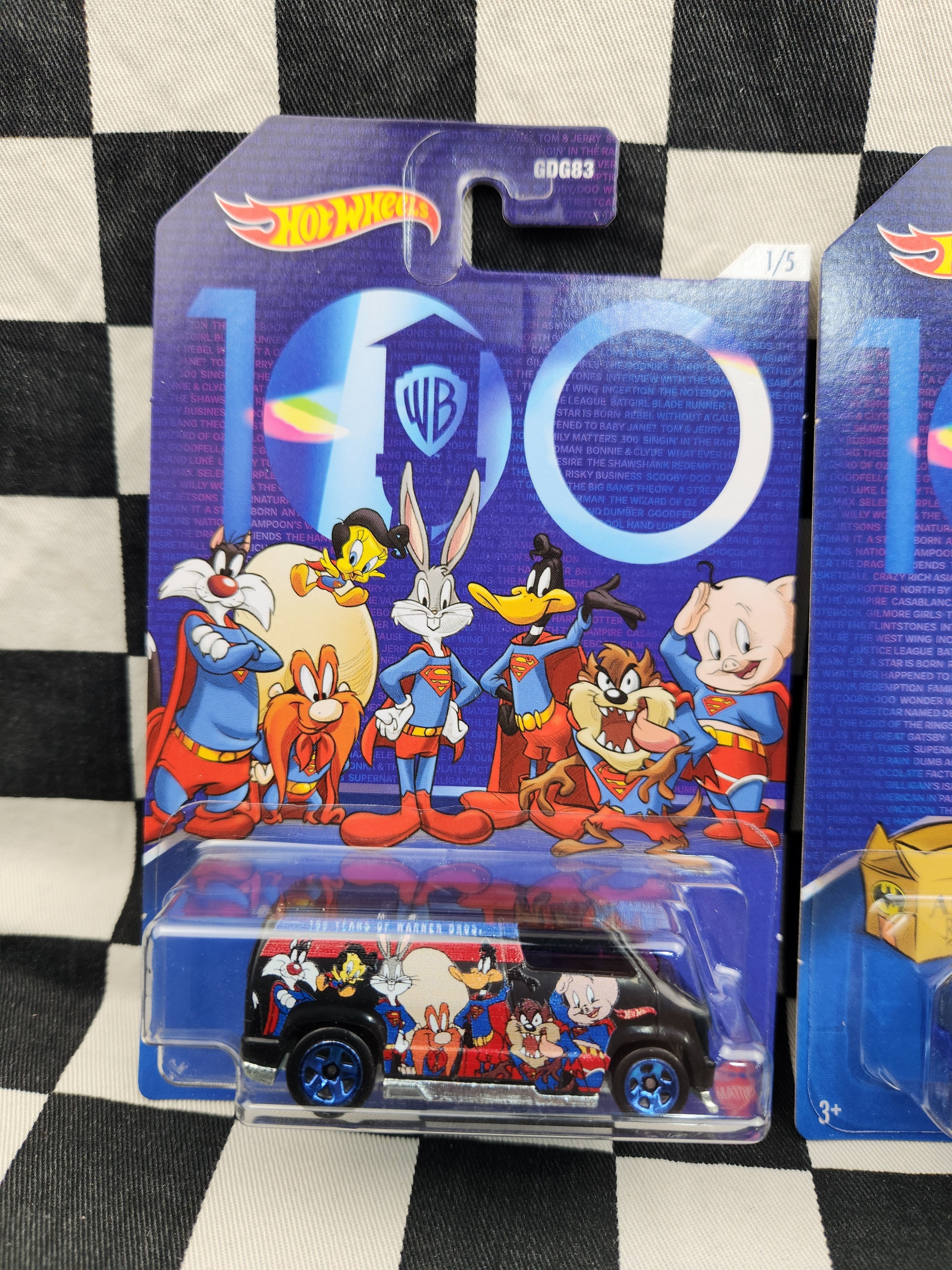 Hot Wheels WB Warner Bros 100th Anniversary Set of 5