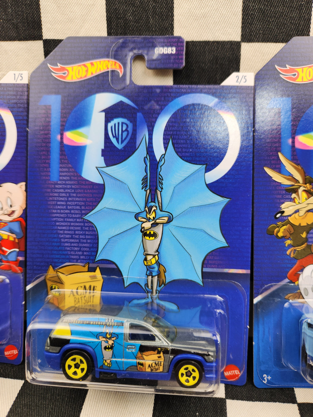 Hot Wheels WB Warner Bros 100th Anniversary Set of 5