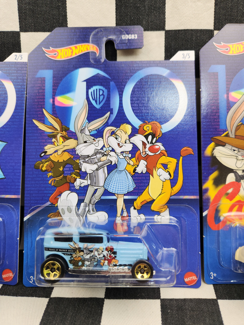 Hot Wheels WB Warner Bros 100th Anniversary Set of 5