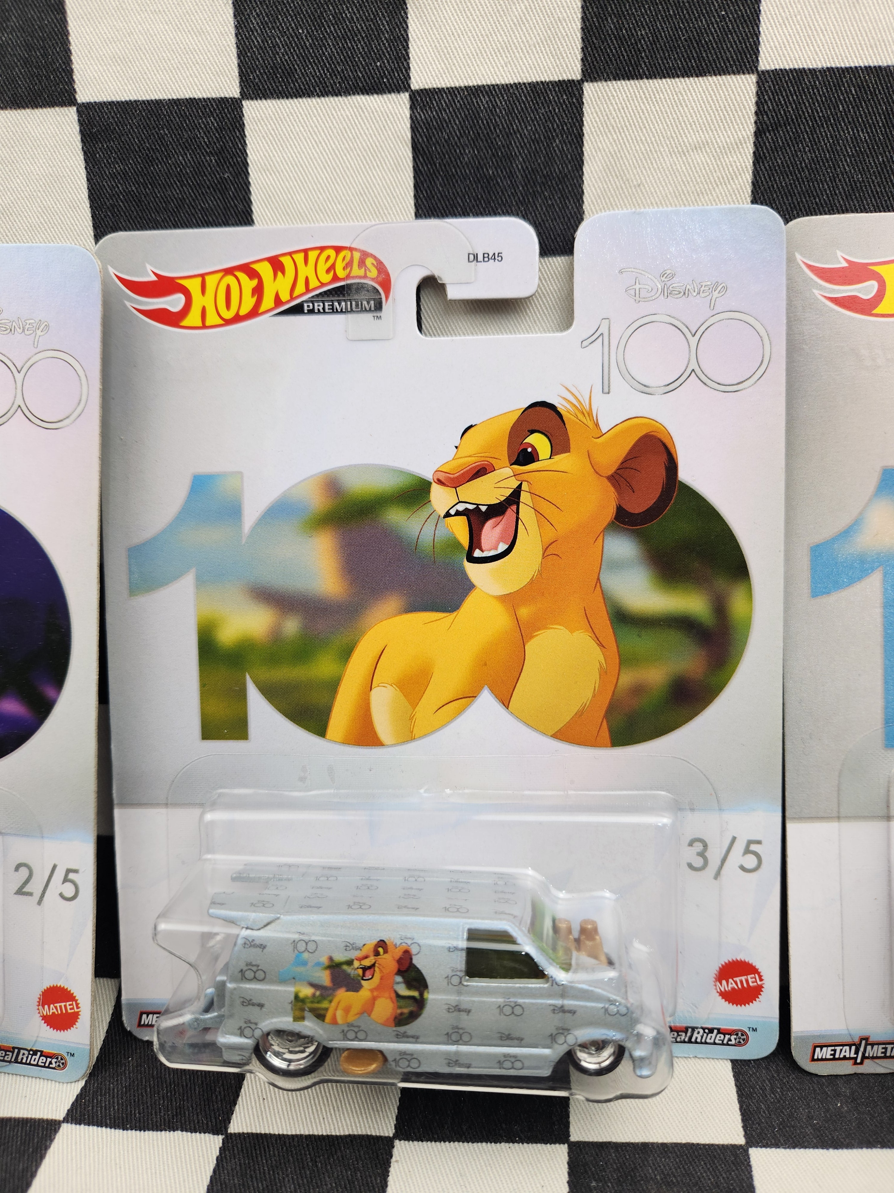 Hot Wheels Premium Disney 100th Anniversary Set of 5