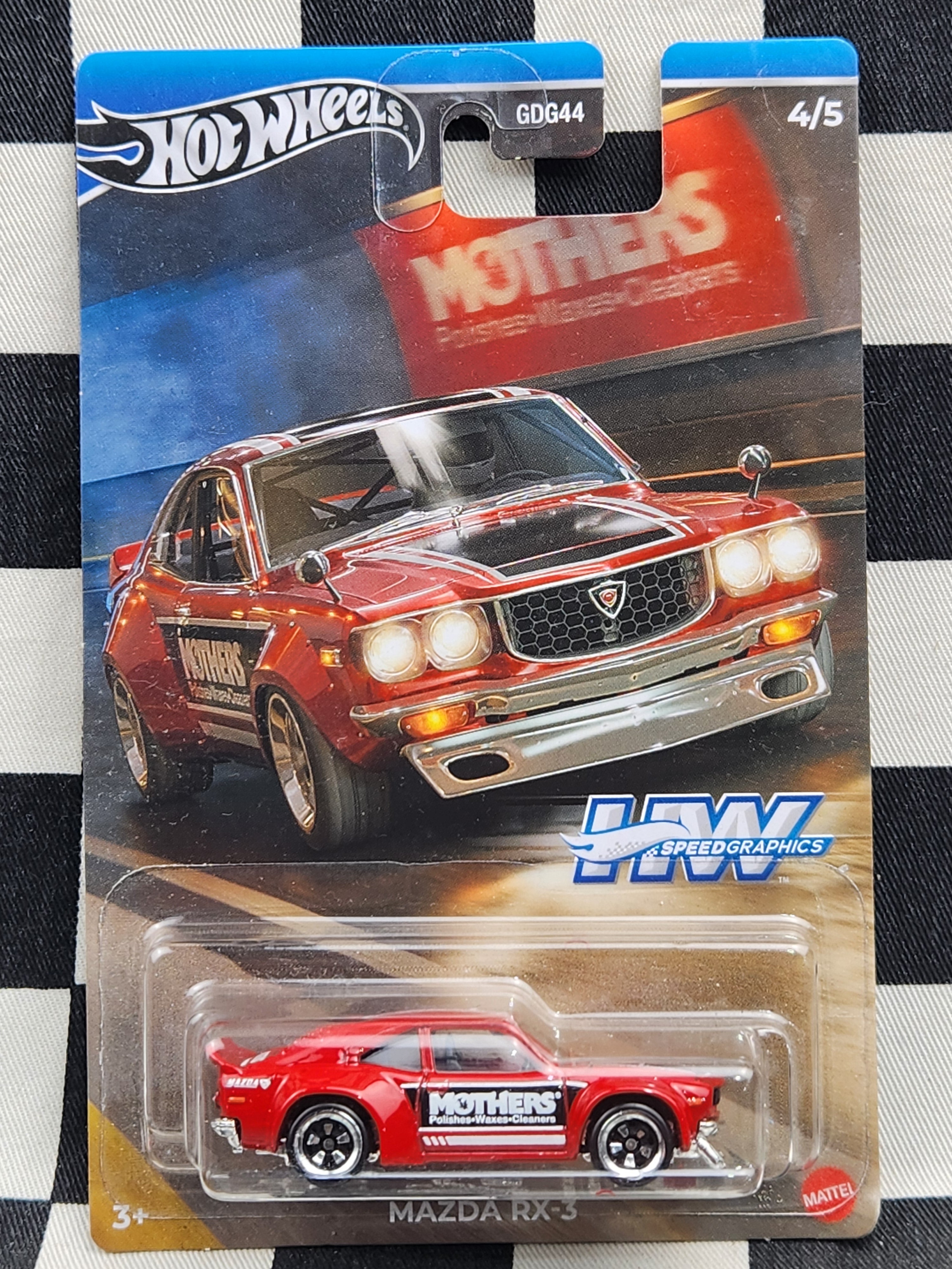Hot Wheels Speed Graphics Mothers Mazda RX3