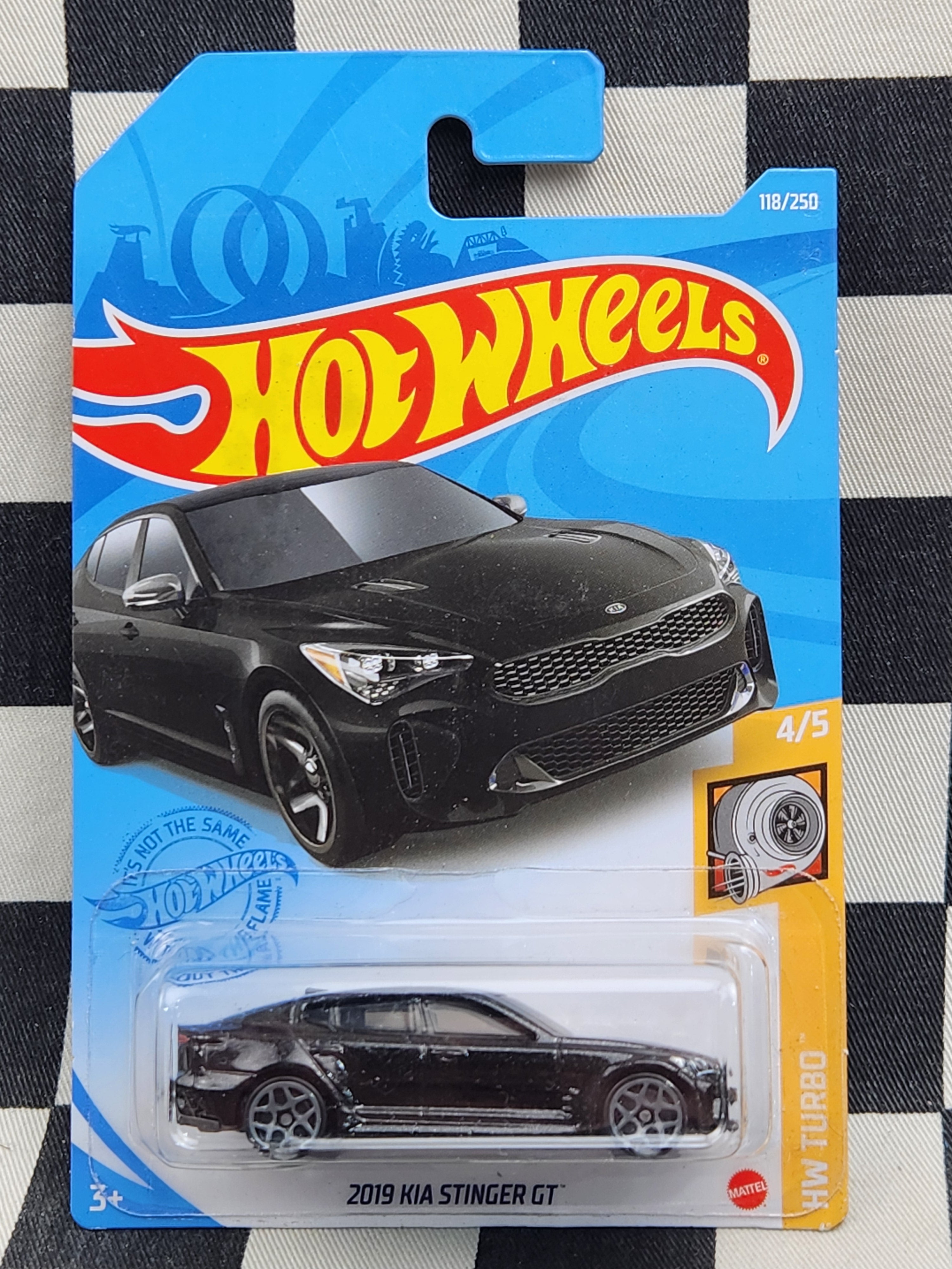 Hot Wheels 2021 Turbo 2019 Kia Stinger GT Black