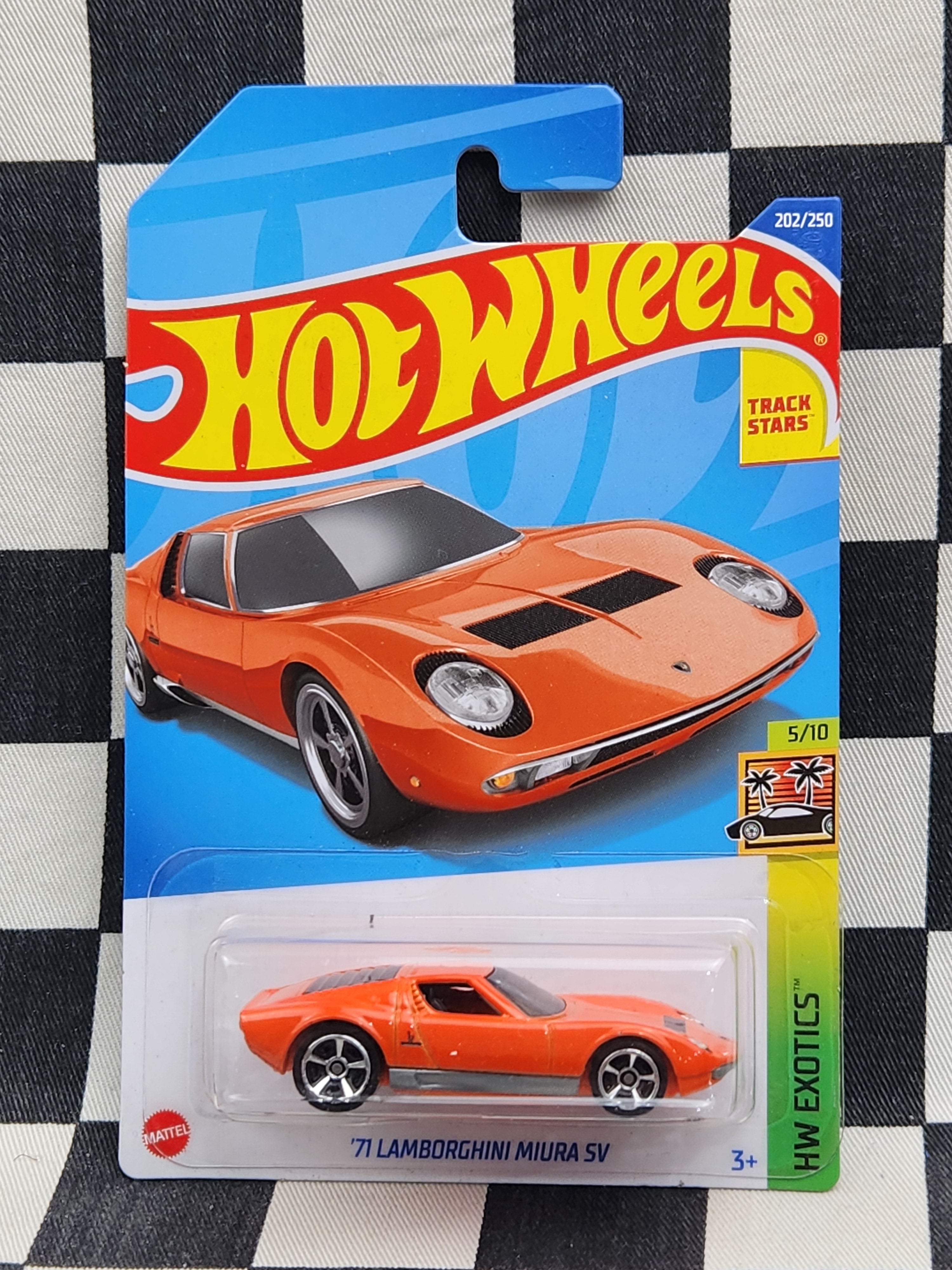 Hot Wheels 2022 Exotics 71 Lamborghini Miura SV Orange