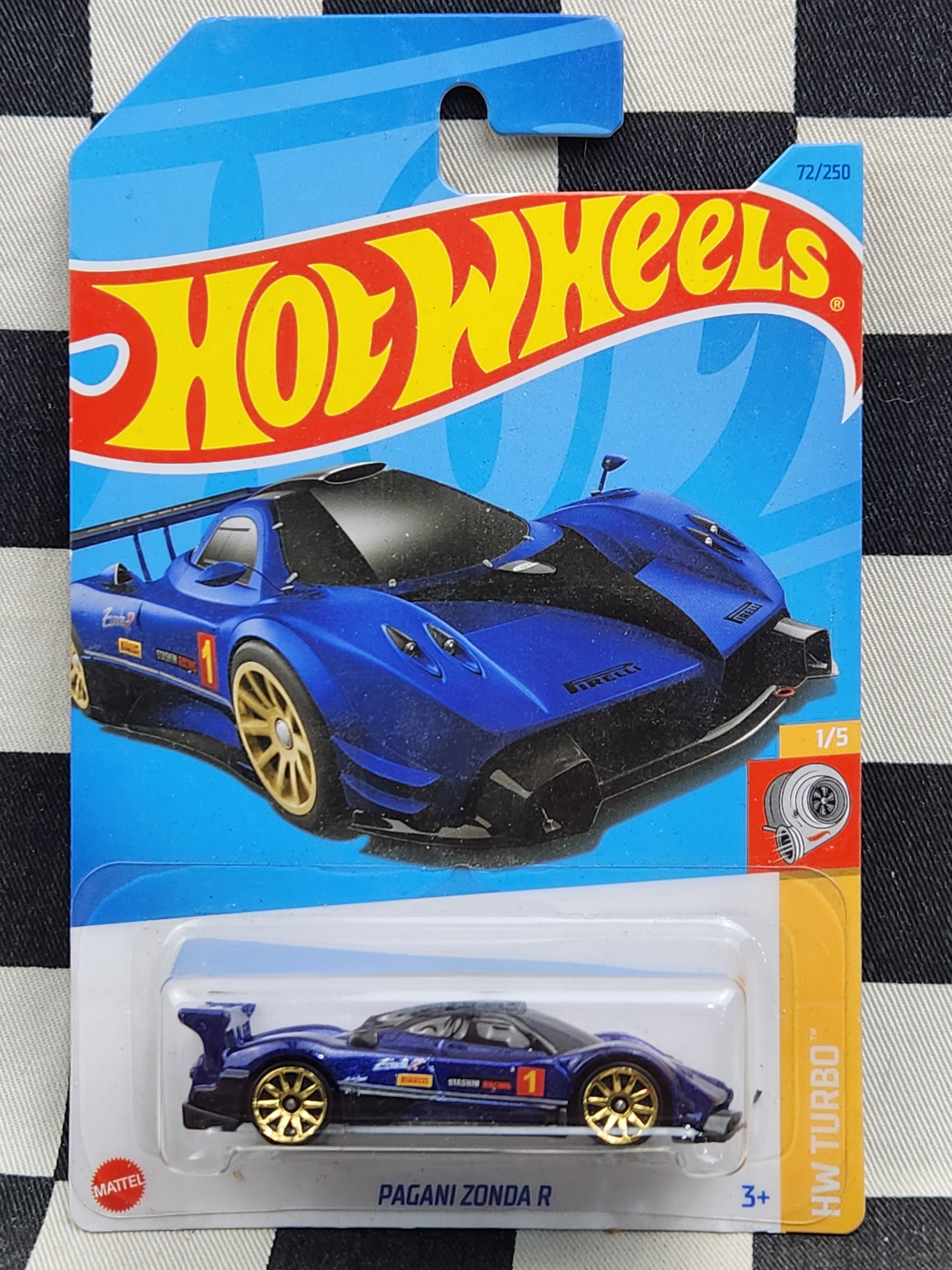 Hot Wheels 2023 Turbo Pagani Zonda R Blue