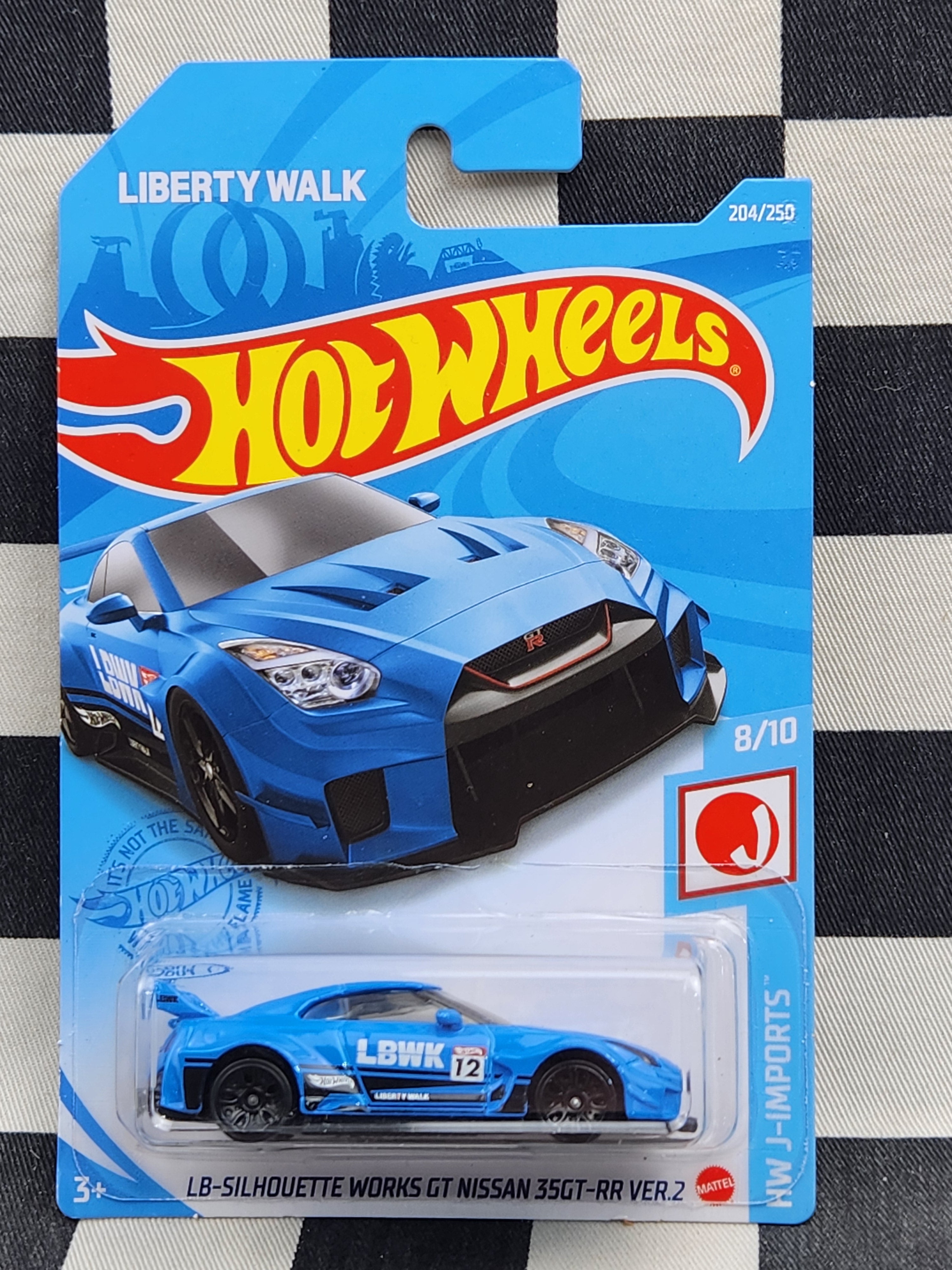 Hot Wheels 2021 J Imports Liberty Walk LB Silhouette Works GT Nissan 35 GT RR Ver.2 Blue