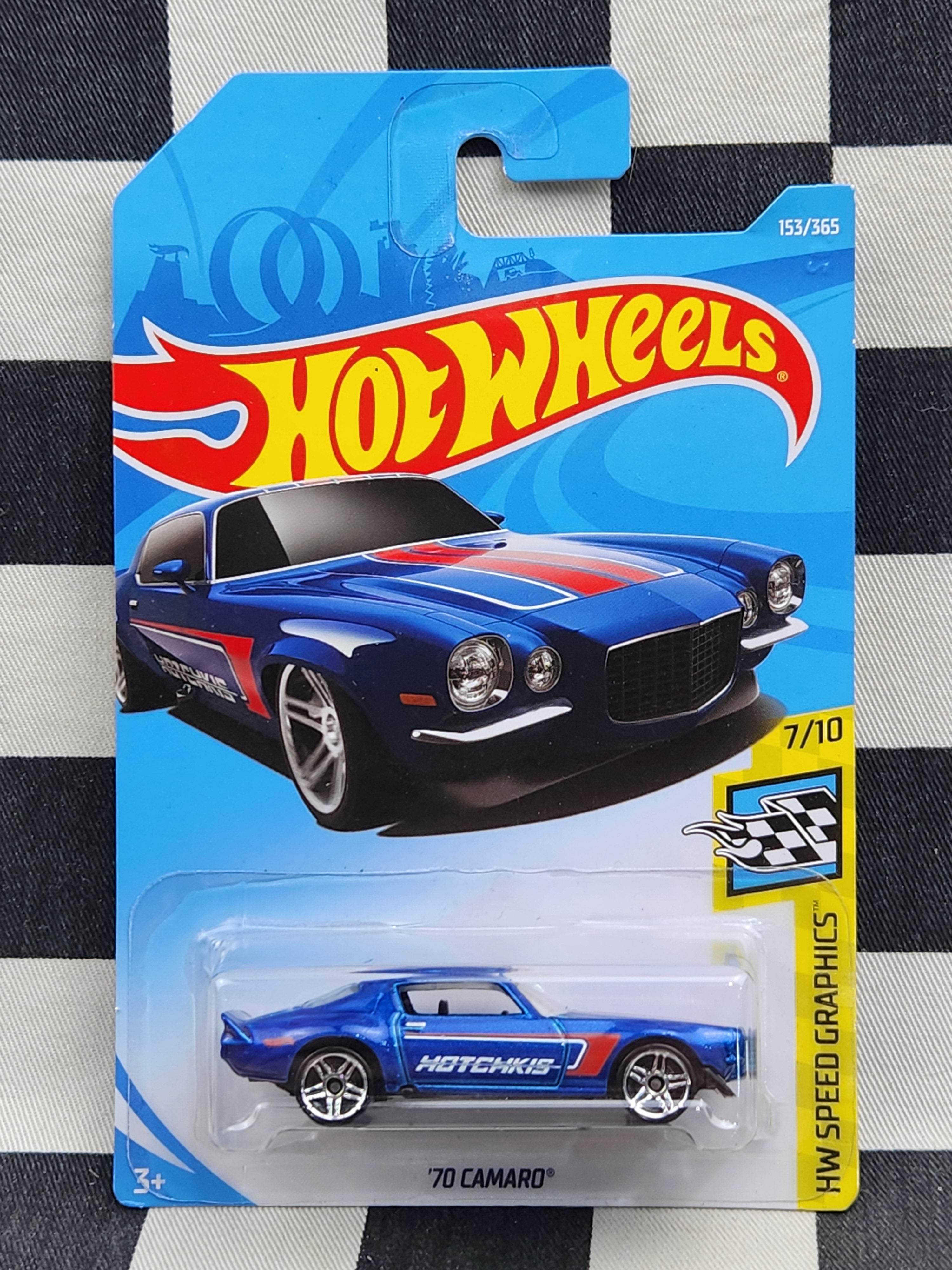 Hot Wheels 2018 Speed Graphics 70 Camaro Blue