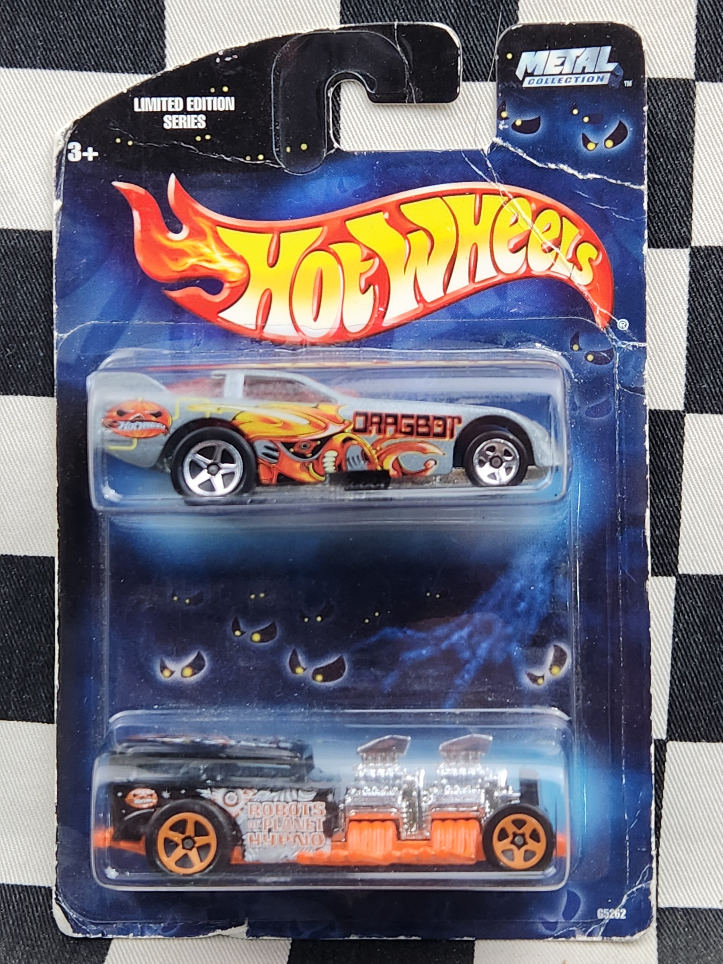 Hot Wheels 2004 Halloween Twin Pack Robot Themed Funny Car / Way 2 Fast