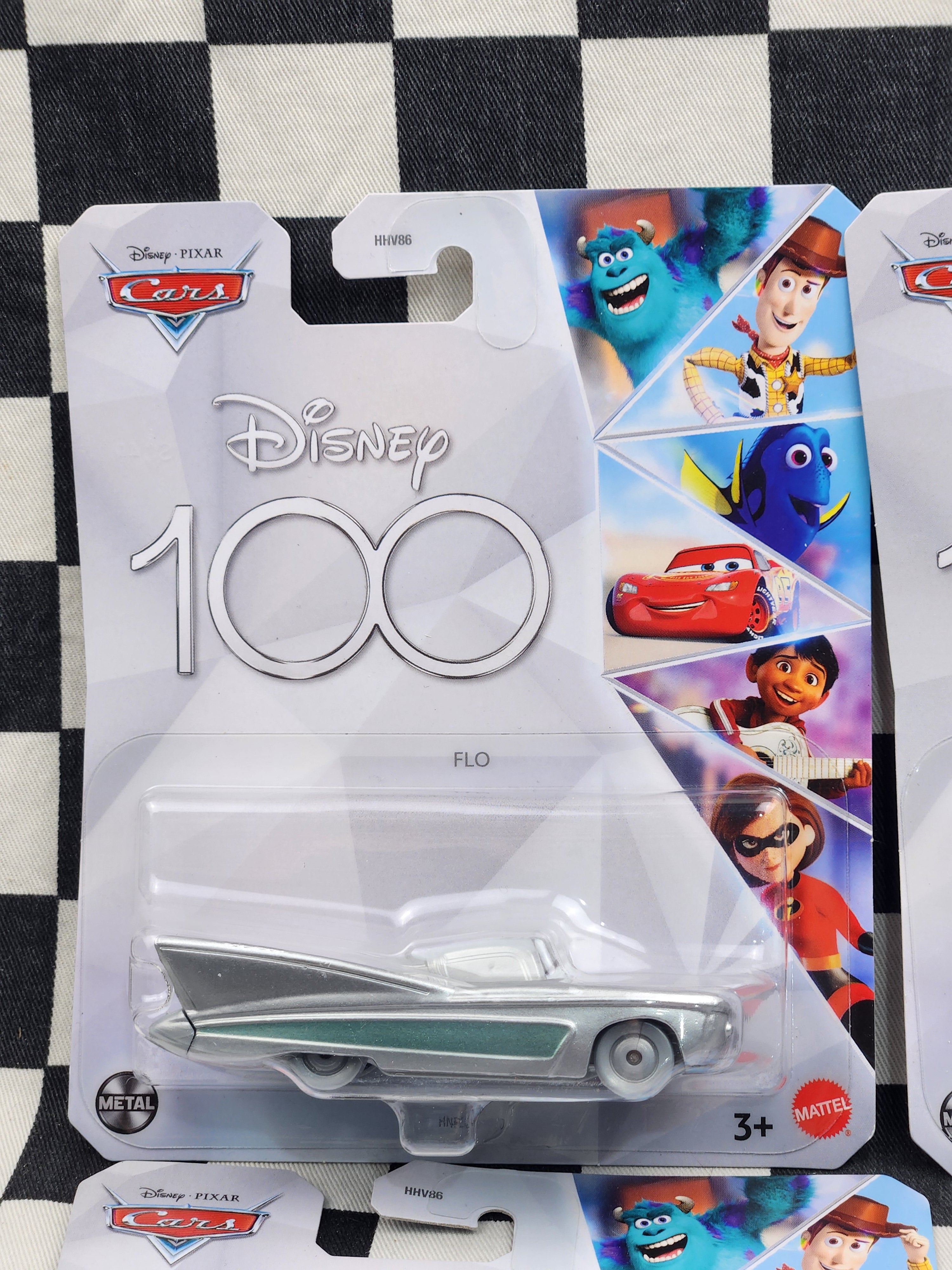 Disney Cars 100 Years Full Set 6 Cars Mater McQueen Flo Hudson Hornet Sally Ramone