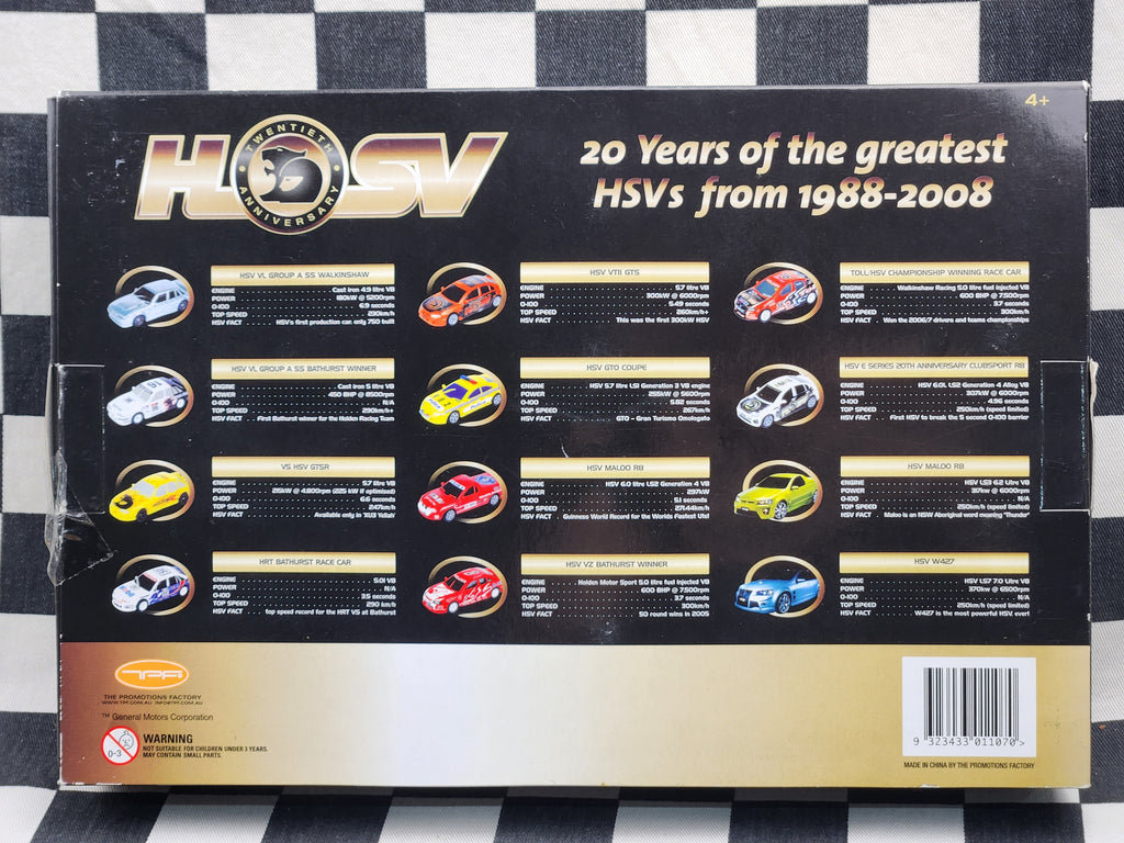 HSV Ultimate Collectors Edition Pack of 12 Cars Maloo Clubsport Walkinshaw Police Bathurst Winners GTSR