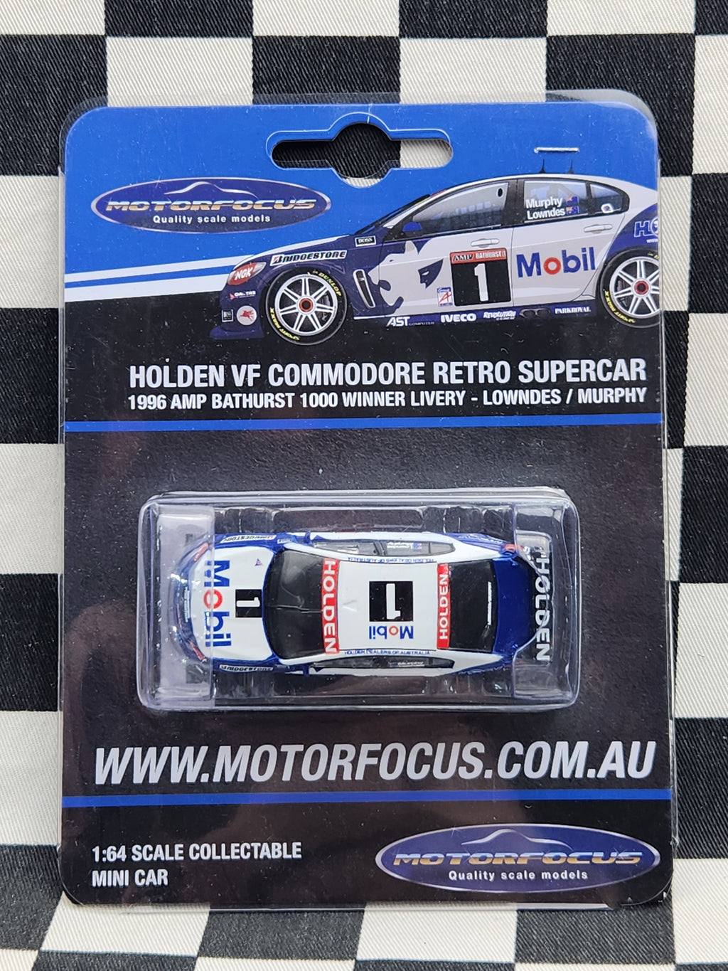 1:64 Holden VF Commodore Retro Supercar Lowndes/Murphy 1996 Bathurst Winner Livery