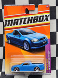 Matchbox 08 Holden VE Commodore SSV Ute Blue Long card