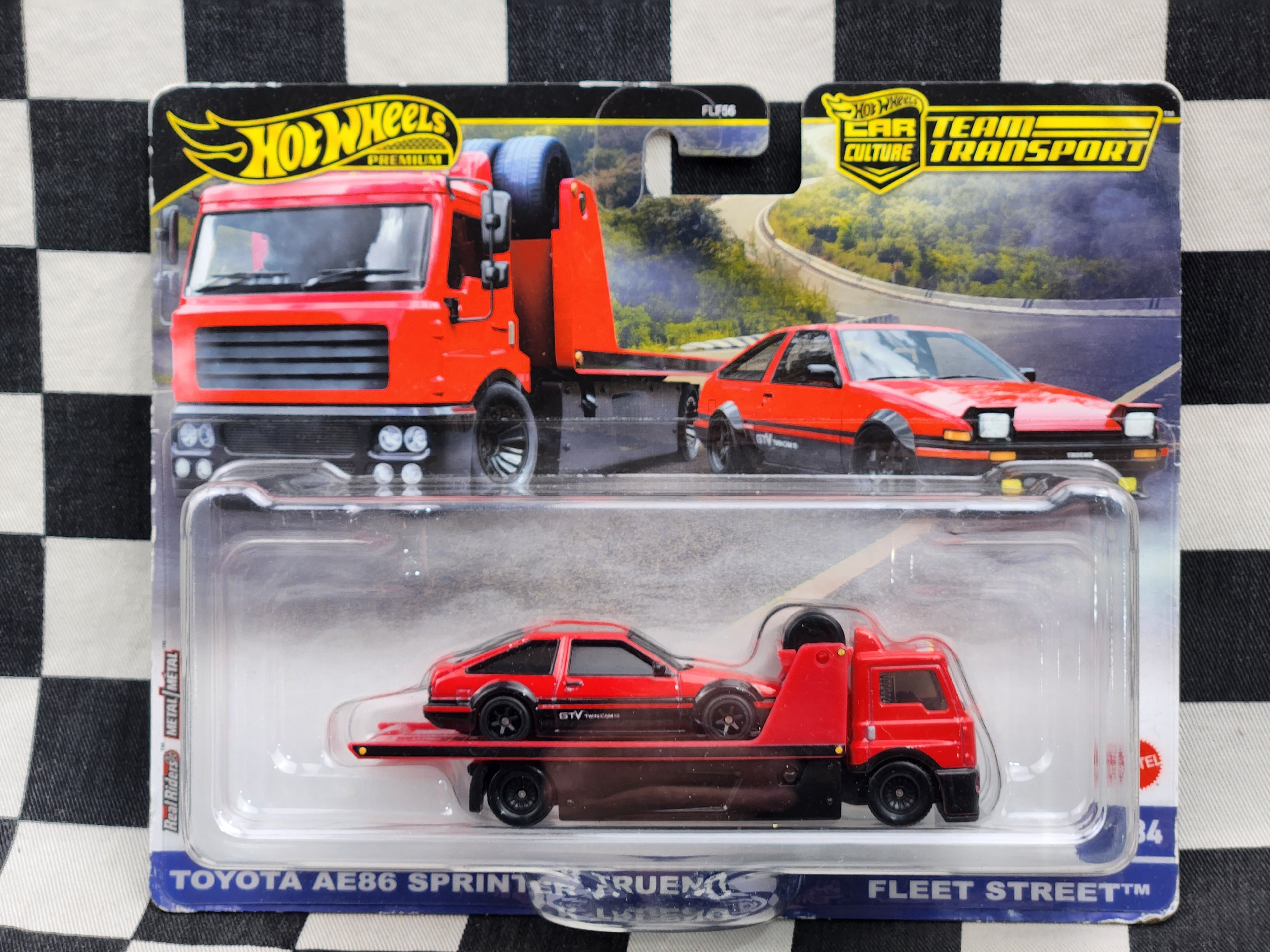 Hot Wheels Premium Team Transport Toyota AE86 Sprinter Trueno / Fleet Street Truck