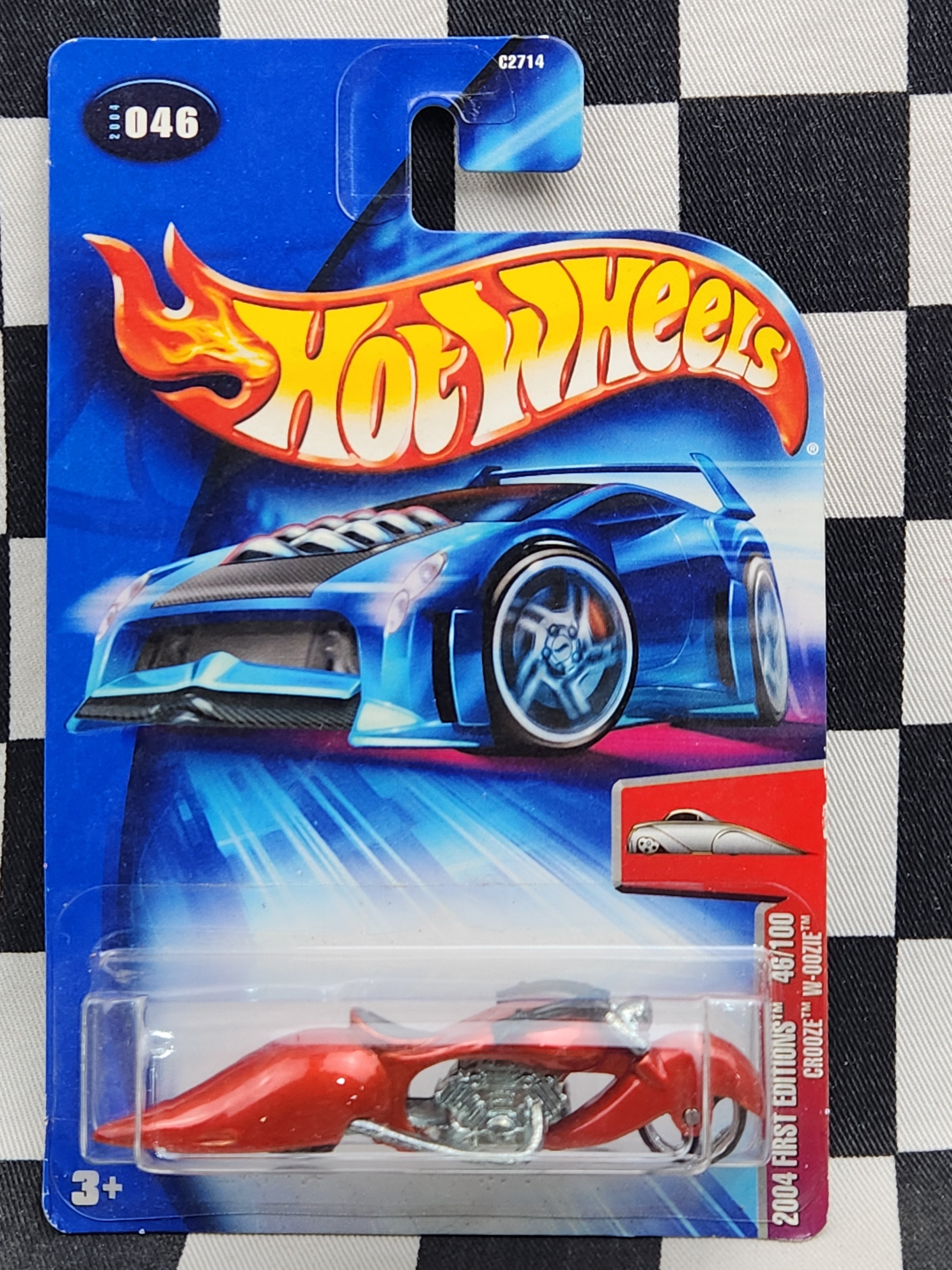 Hot Wheels 2004 First Editions Crooze W-oozie Motorcycle Red