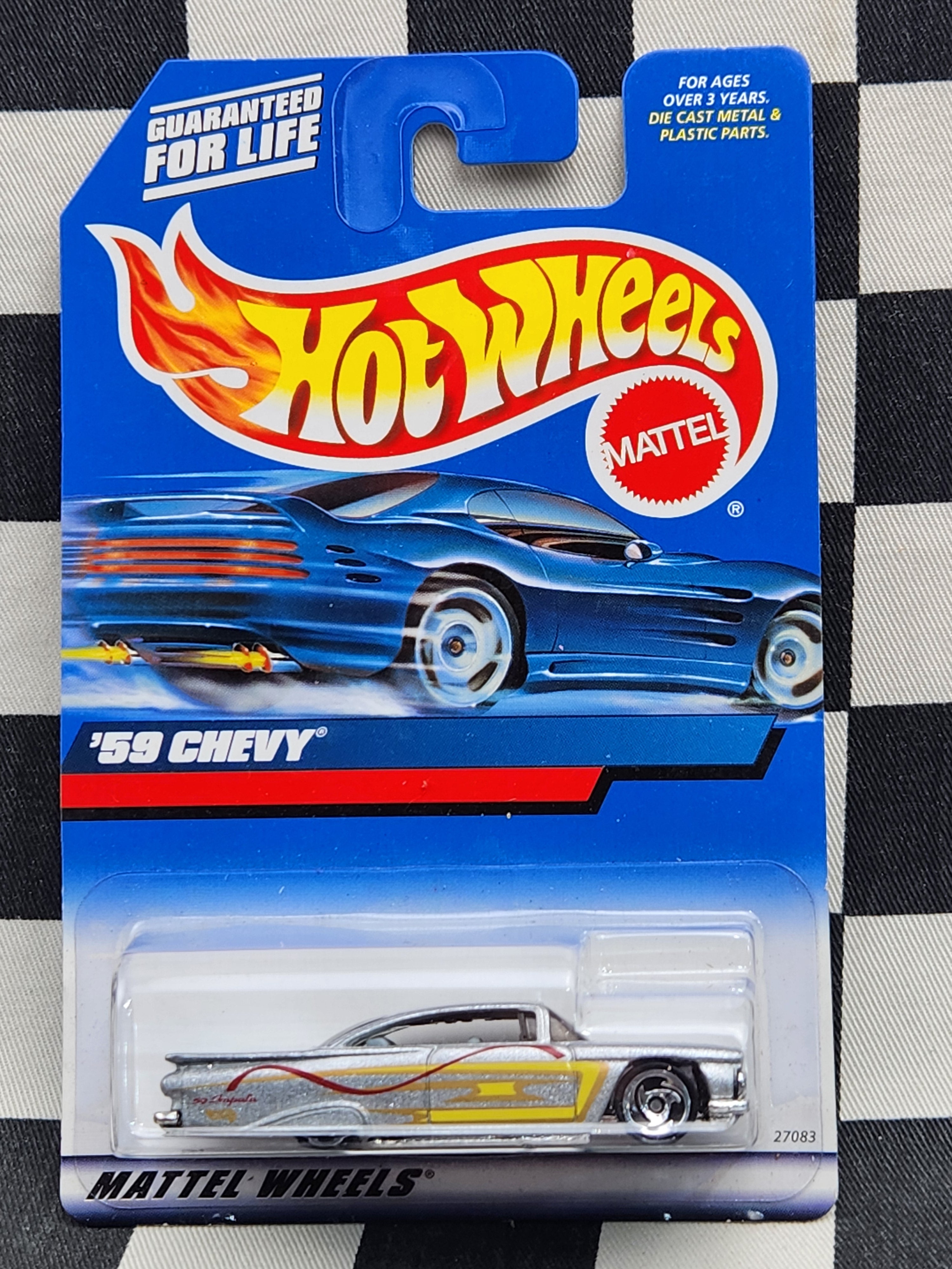 Hot Wheels 2000 #116 59 Chevy Impala Silver