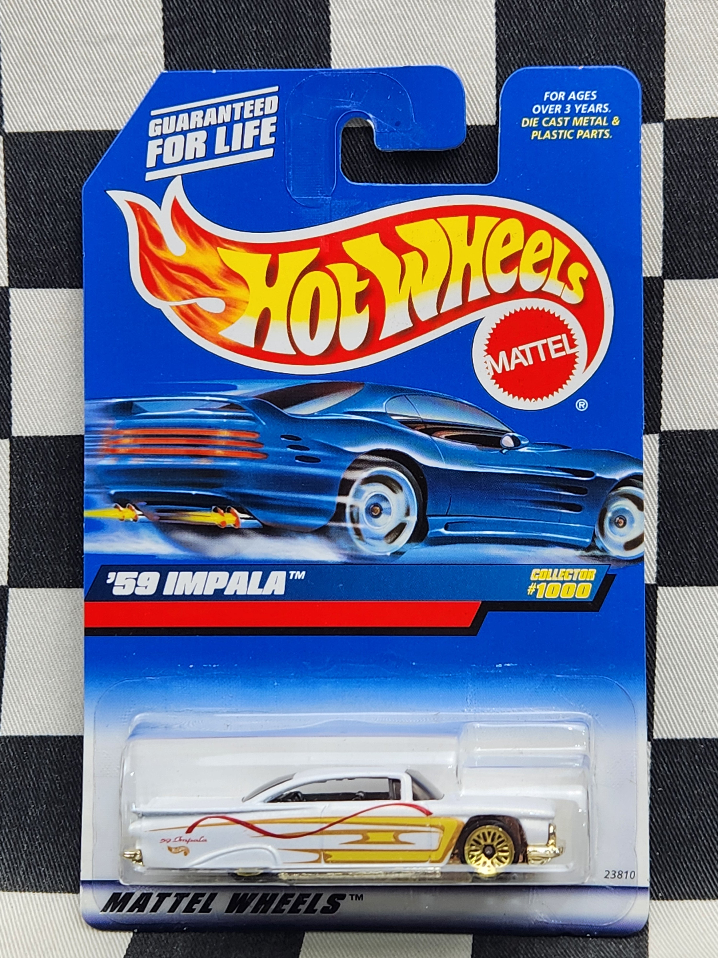 Hot Wheels 1999 #1000 59 Chevy Impala White
