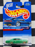 Hot Wheels 1999 Pinstripe Power Series 65 Chevy Impala Green