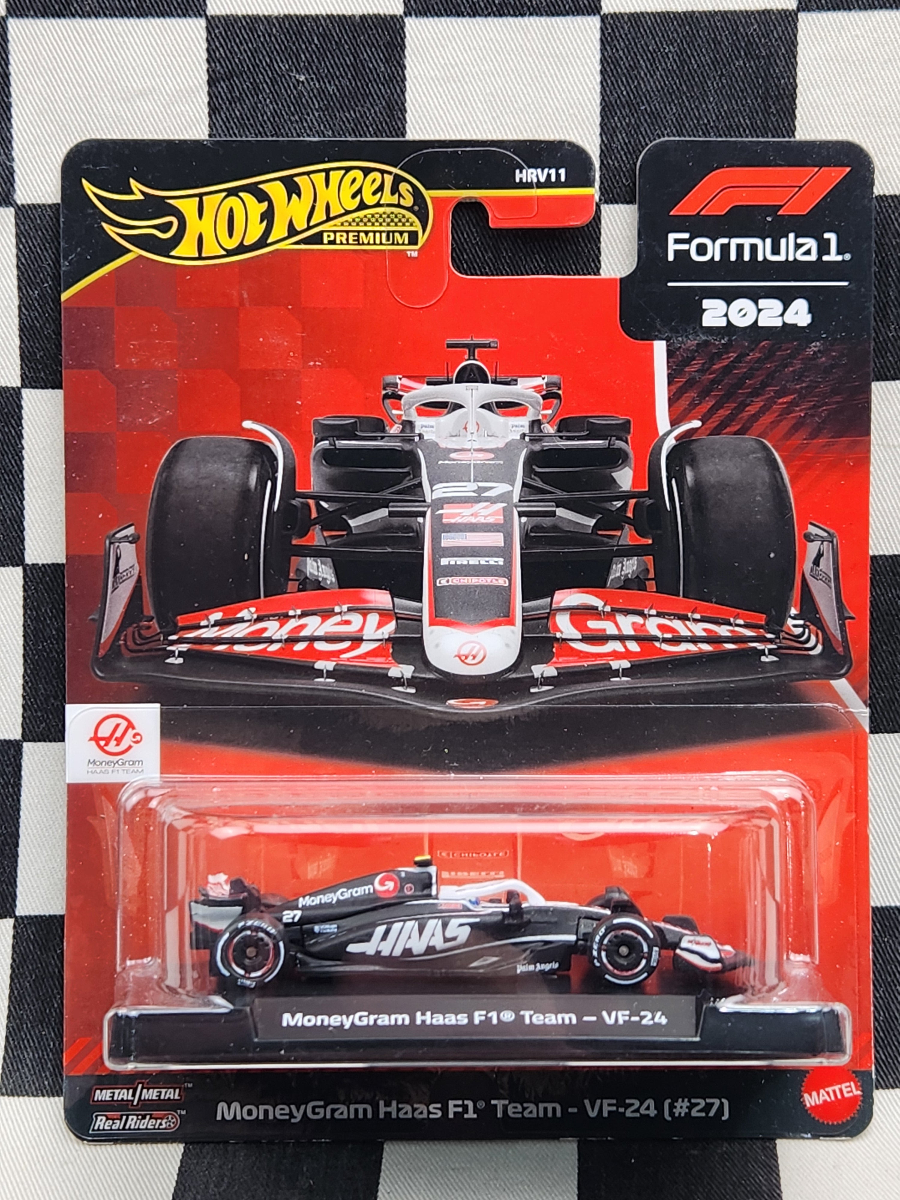 Hot Wheels 2024 Formula 1 Moneygram HAAS F1 Team VF-24 #27