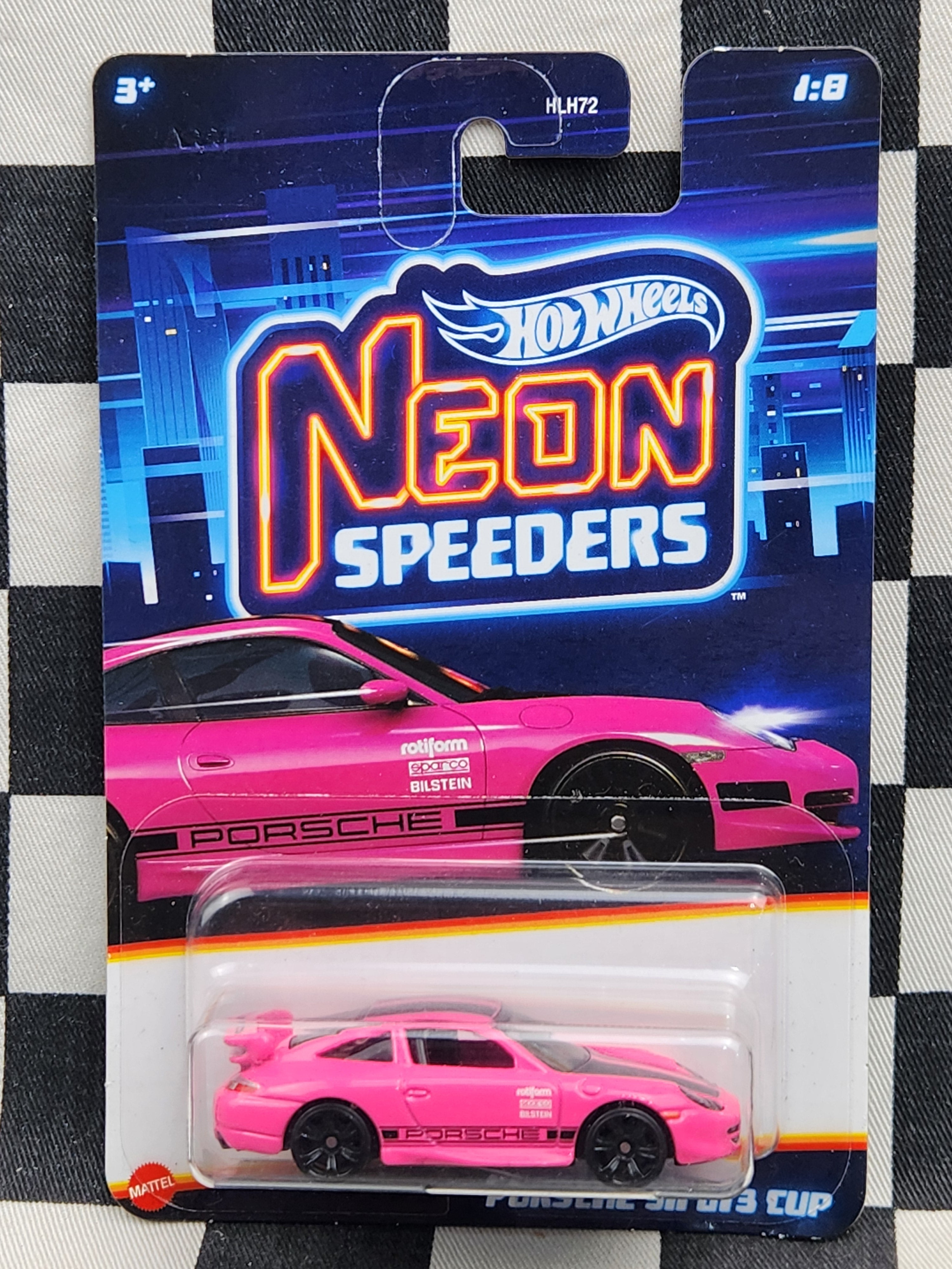 Hot Wheels Neon Speeders Porsche 911 GT3 Cup Pink
