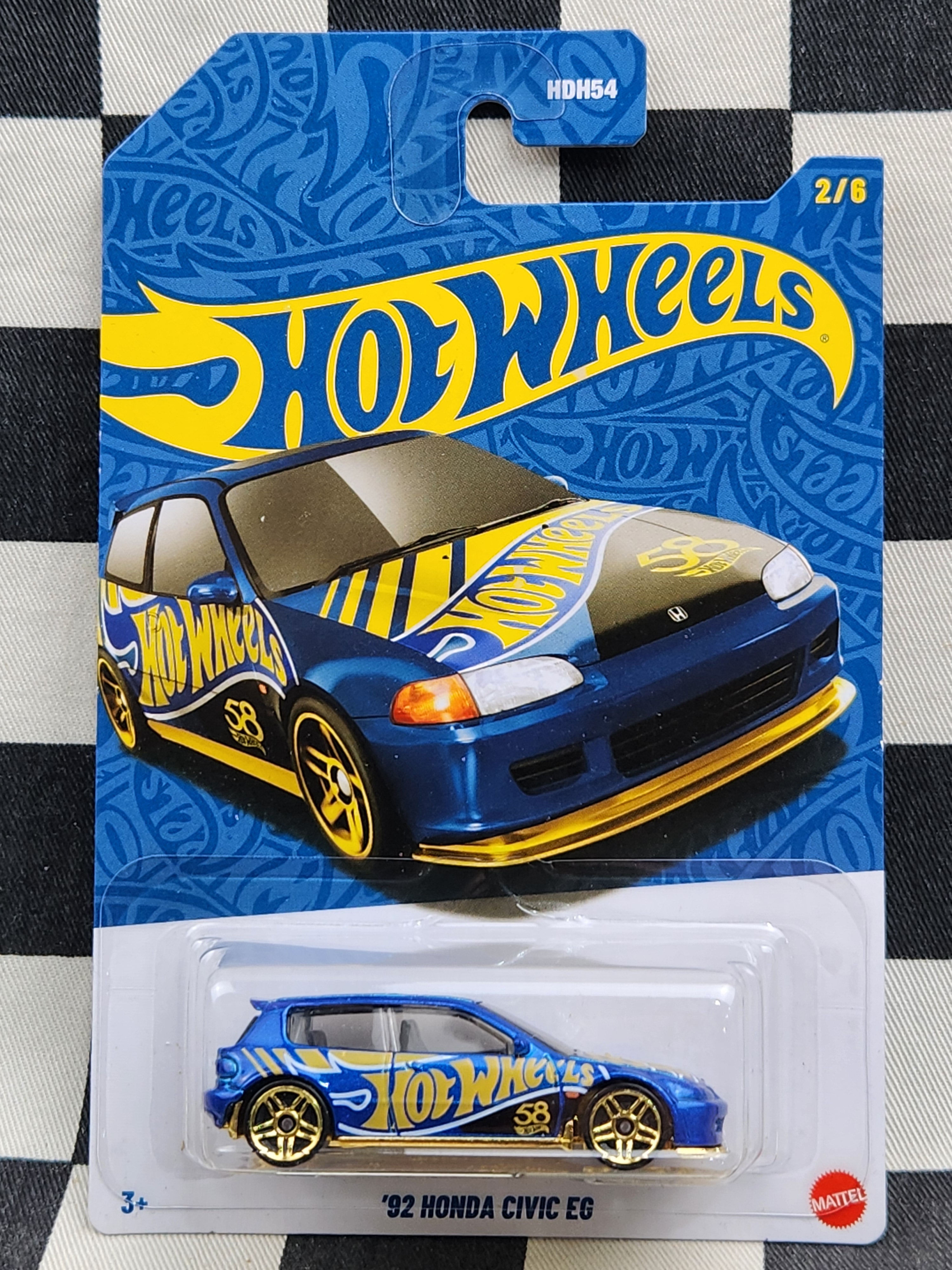 Hot Wheels 58th Anniversary 92 Honda Civic EG
