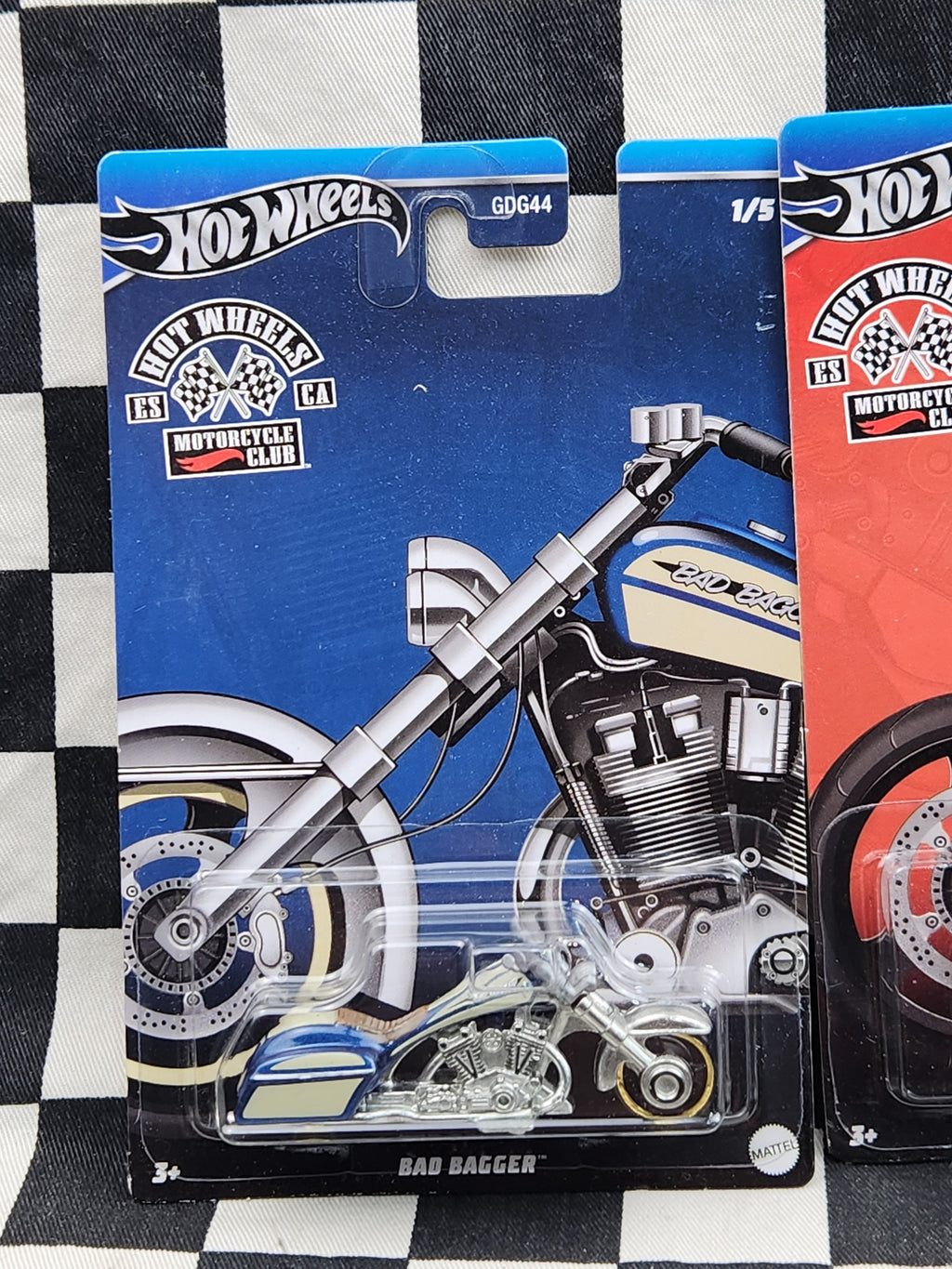 Hot Wheels Motorcycle Club Full Set of 5 BMW Honda Ducati Bad Bagger Harley