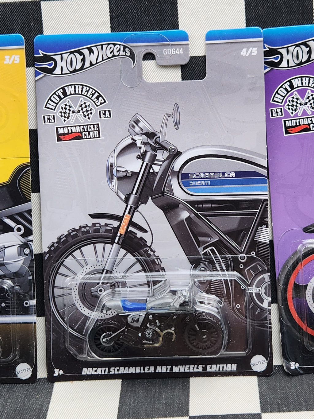 Hot Wheels Motorcycle Club Full Set of 5 BMW Honda Ducati Bad Bagger Harley