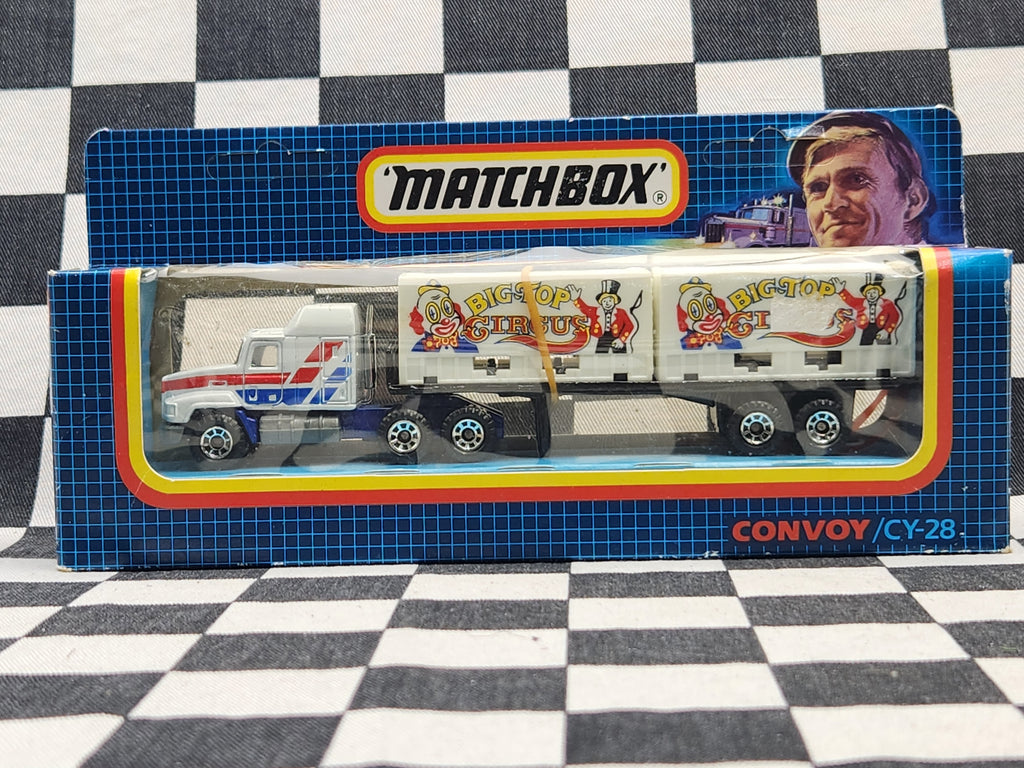 Matchbox Convoy CY28 Mack Container Truck Big Top Circus