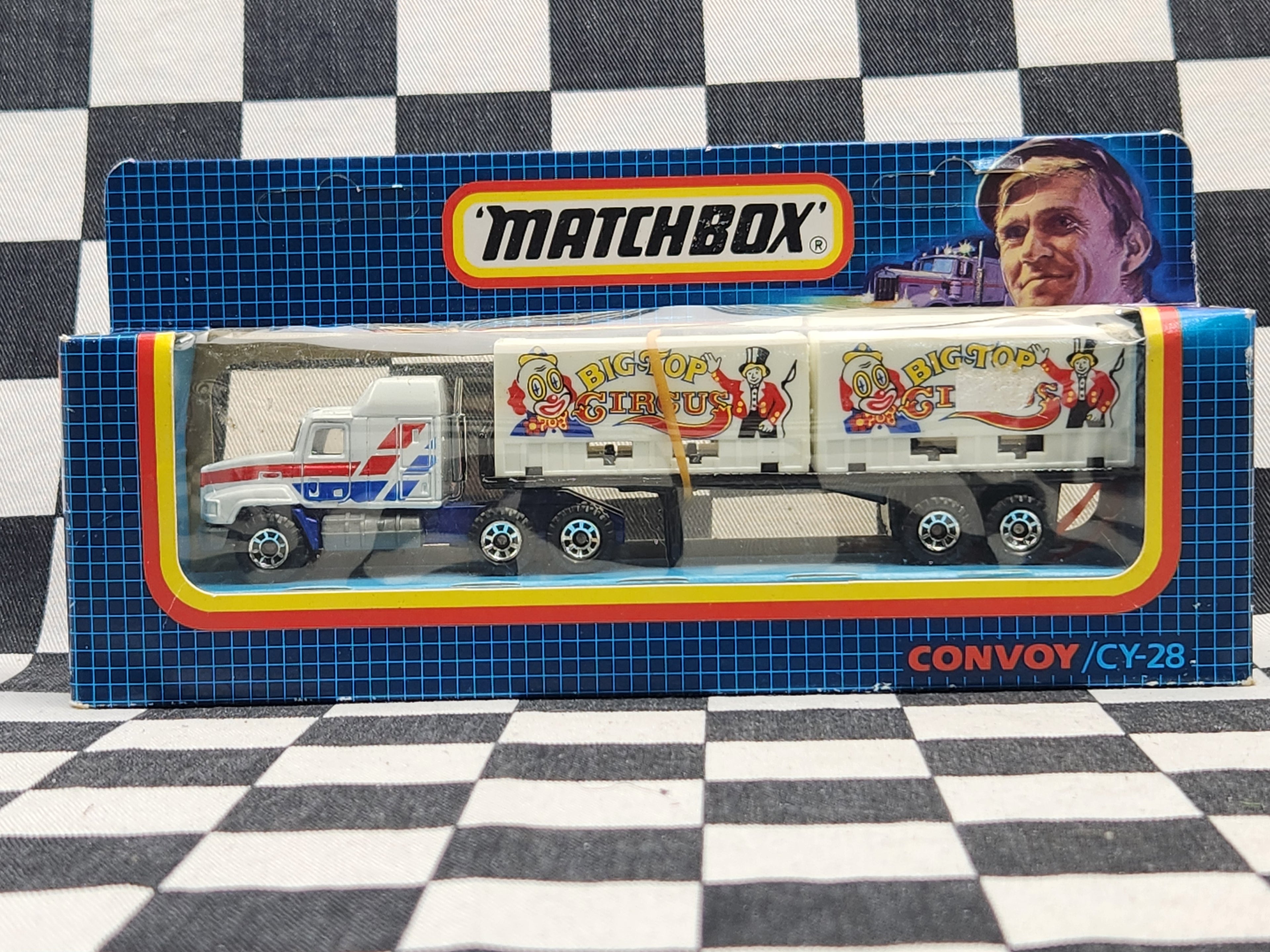 Matchbox Convoy CY28 Mack Container Truck Big Top Circus
