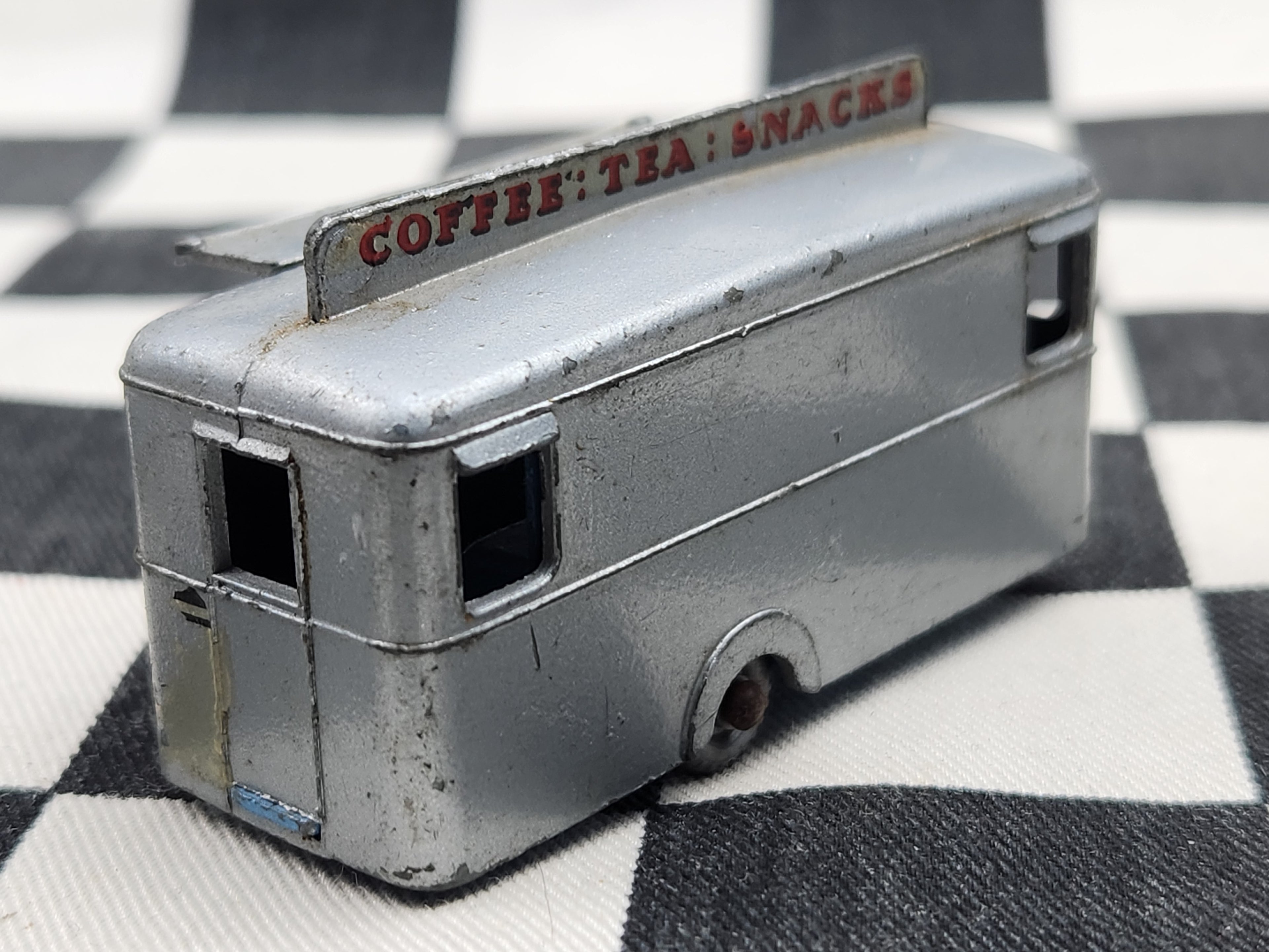 Vintage Loose Matchbox Lesney Mobile Canteen Blue Base