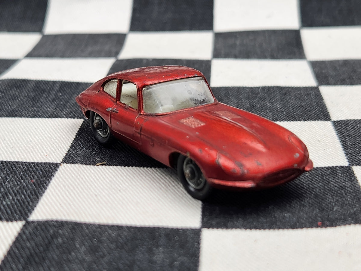 Vintage Loose Matchbox Lesney E Type Jaguar Red