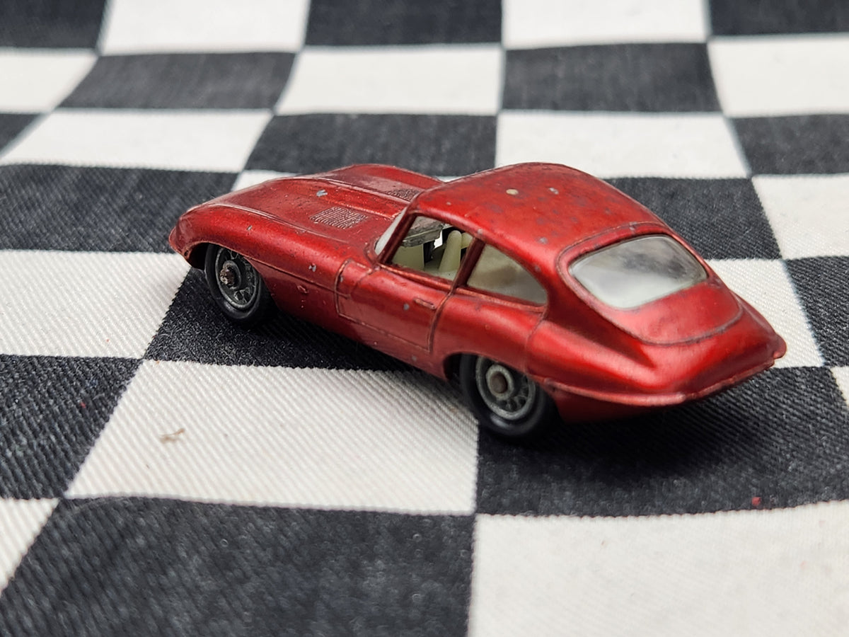 Vintage Loose Matchbox Lesney E Type Jaguar Red