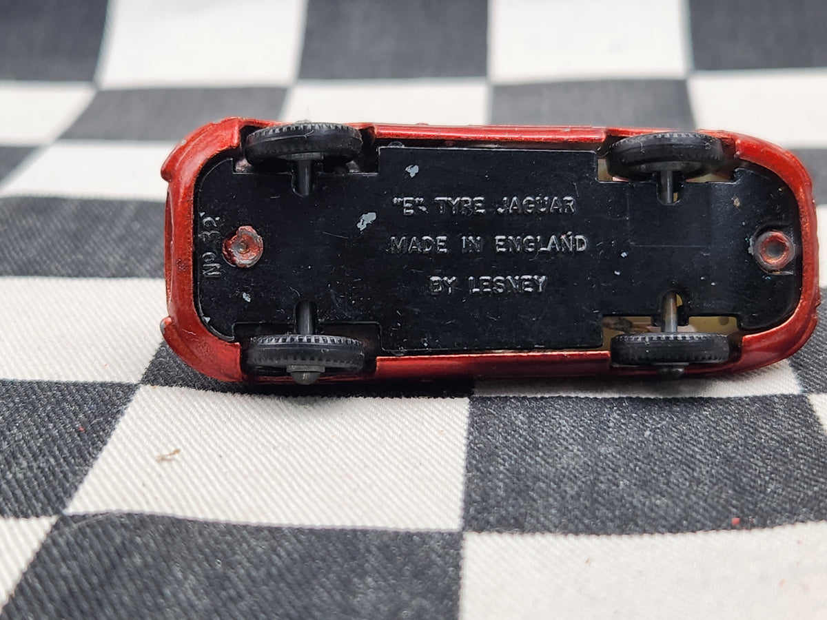 Vintage Loose Matchbox Lesney E Type Jaguar Red