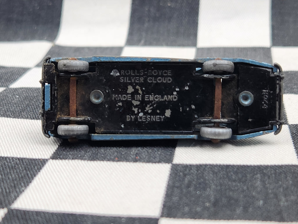 Vintage Loose Matchbox Lesney Rolls Royce Silver Cloud Blue