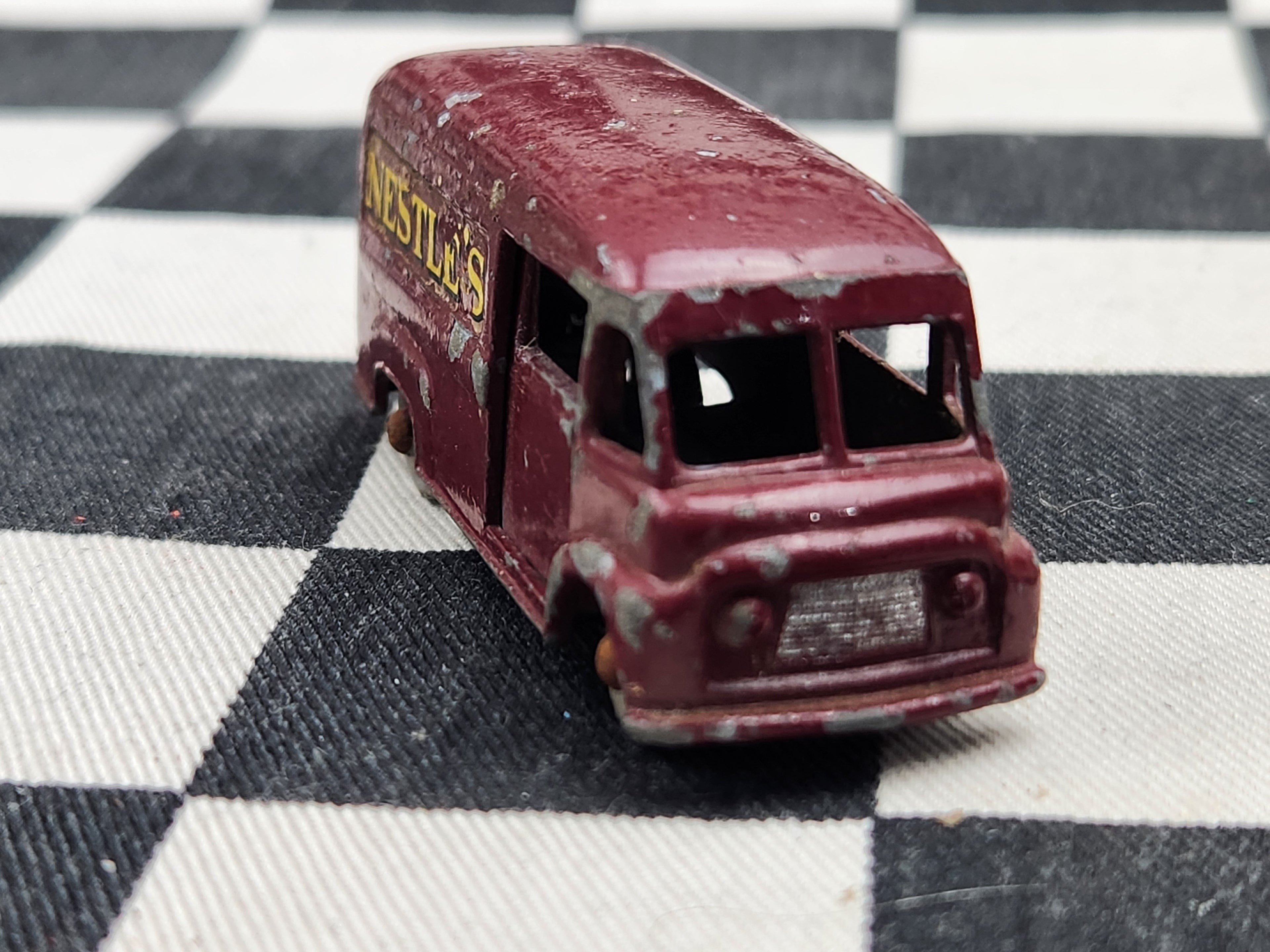 Vintage Loose Matchbox Lesney Nestle's Comer 30 CWT Van Maroon