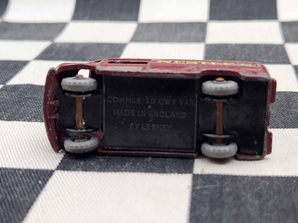 Vintage Loose Matchbox Lesney Nestle's Comer 30 CWT Van Maroon