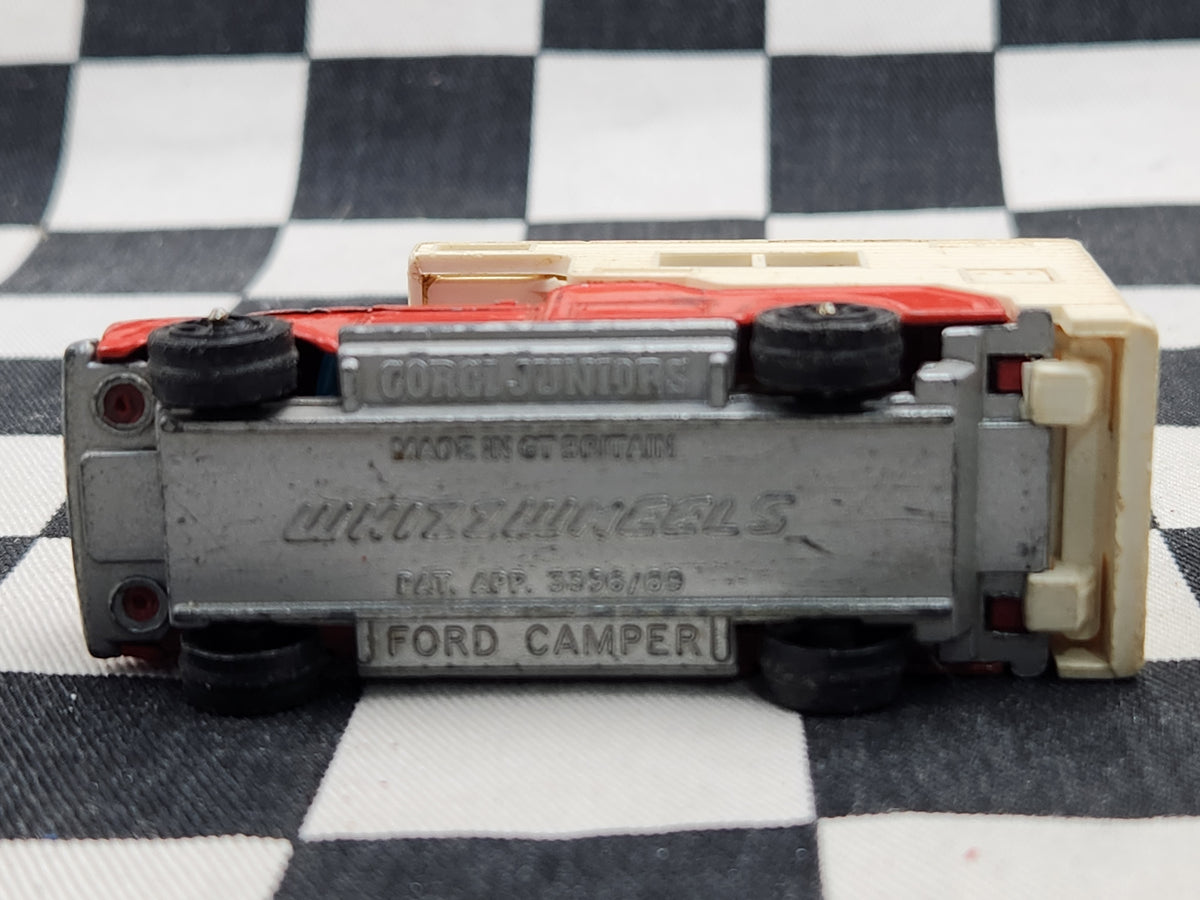 Vintage Loose Corgi Juniors Whizz Wheels Ford Camper