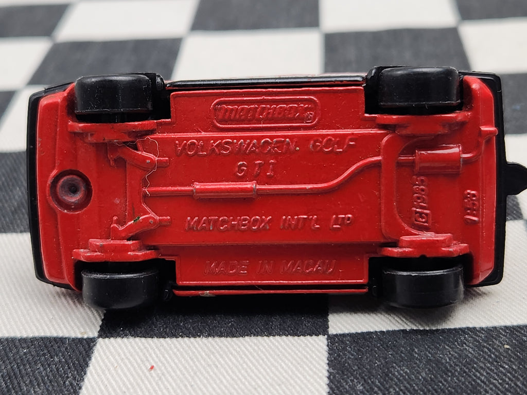 Vintage Loose Matchbox Volkswagen Golf GTi Red