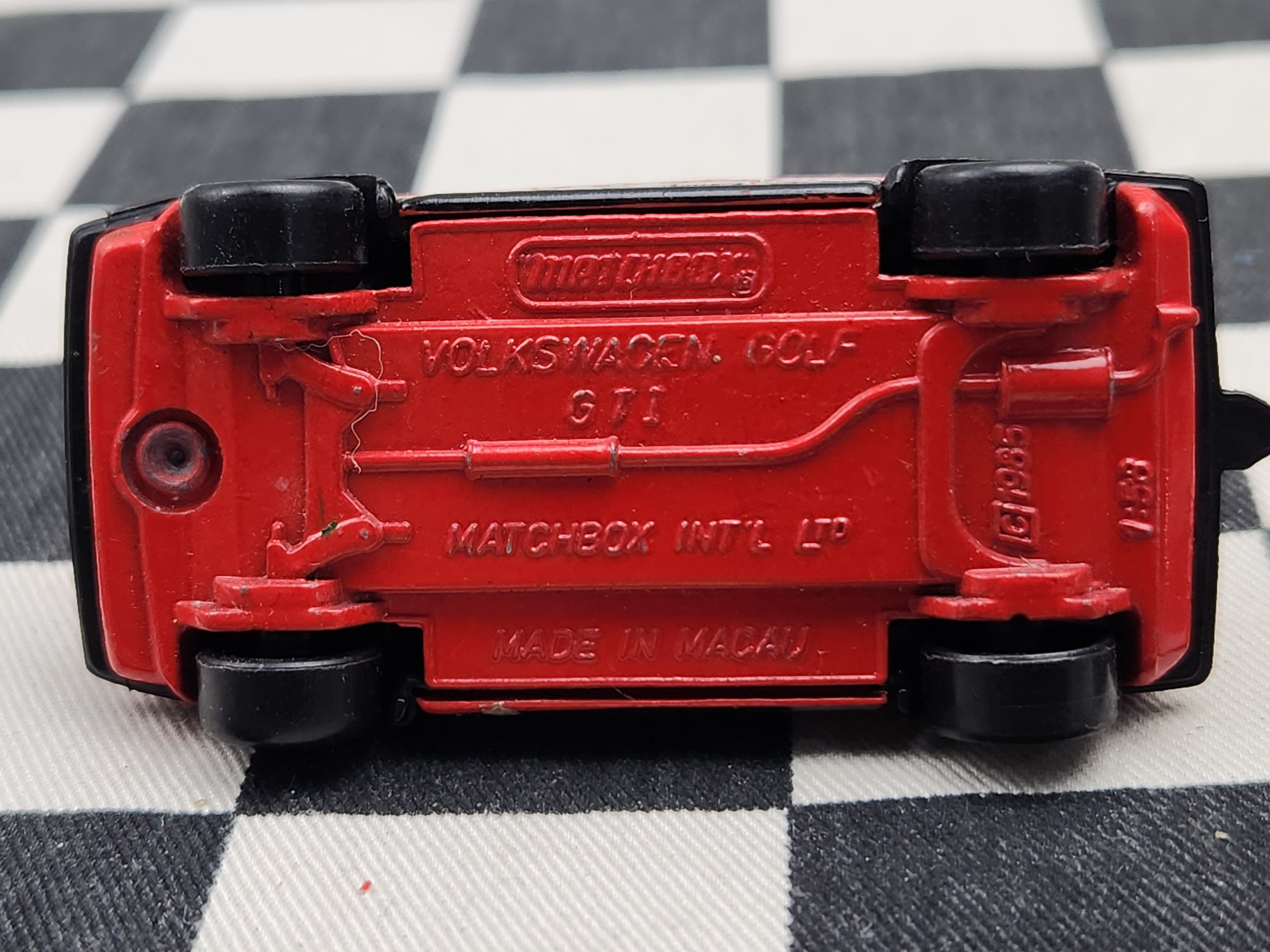 Vintage Loose Matchbox Volkswagen Golf GTi Red