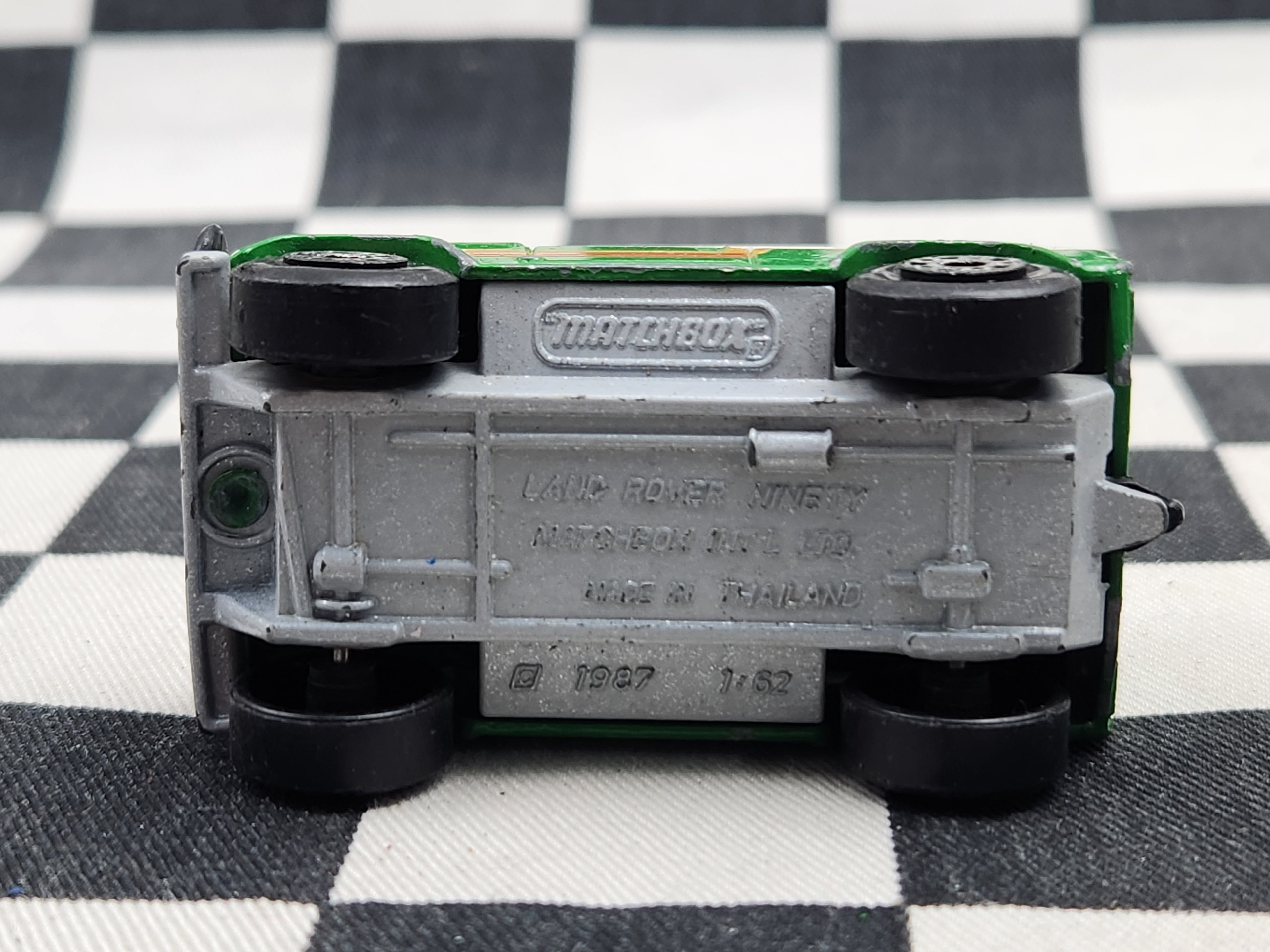 Vintage Loose Matchbox Land Rover Ninety Green