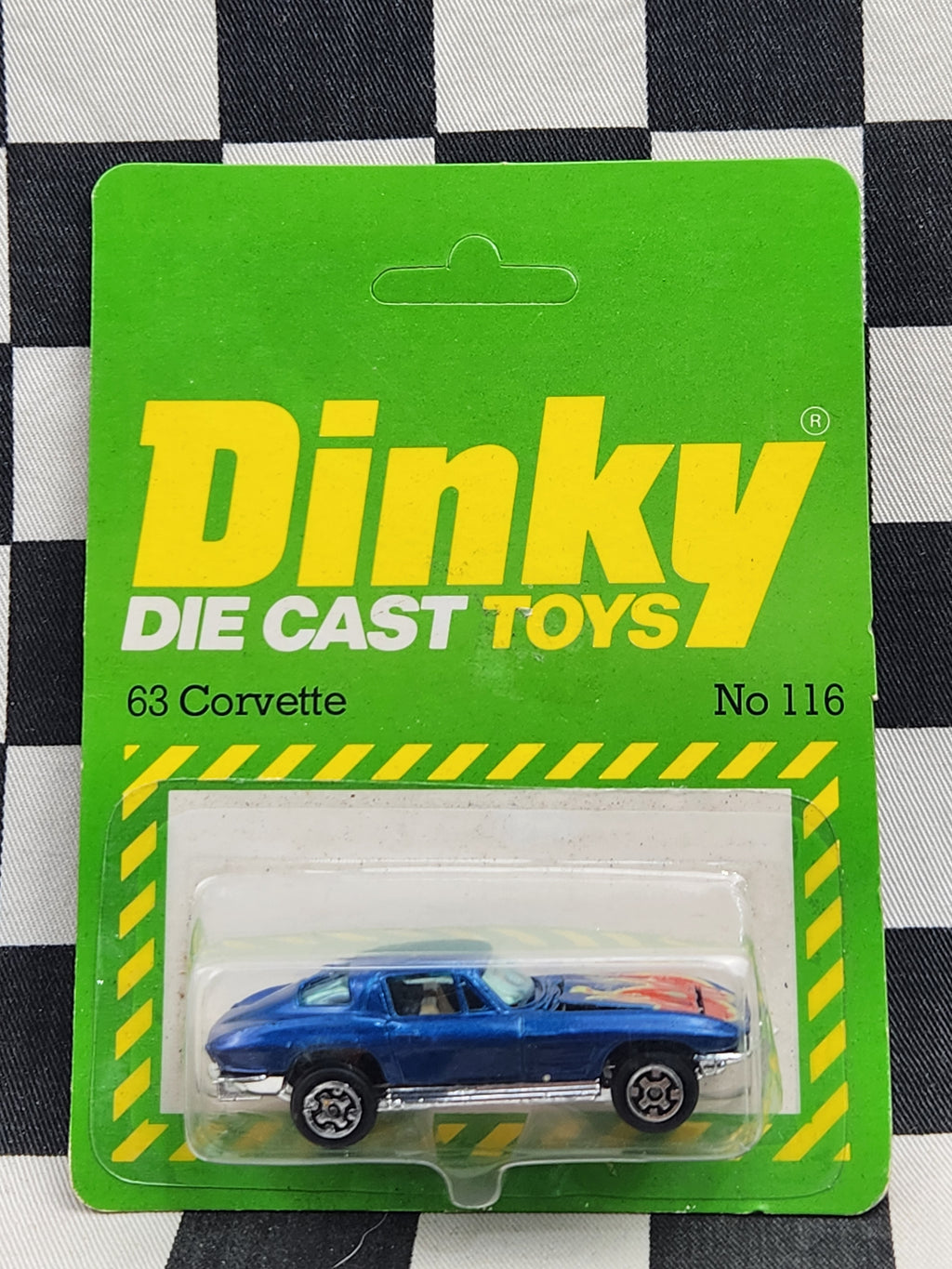 Dinky 1:64 #116 Carded 63 Corvette Rare!