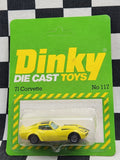 Dinky 1:64 #117 Carded 71 Corvette Rare!