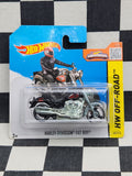 Hot Wheels 2015 Off Road Harley Davidson Fat Boy Black SC