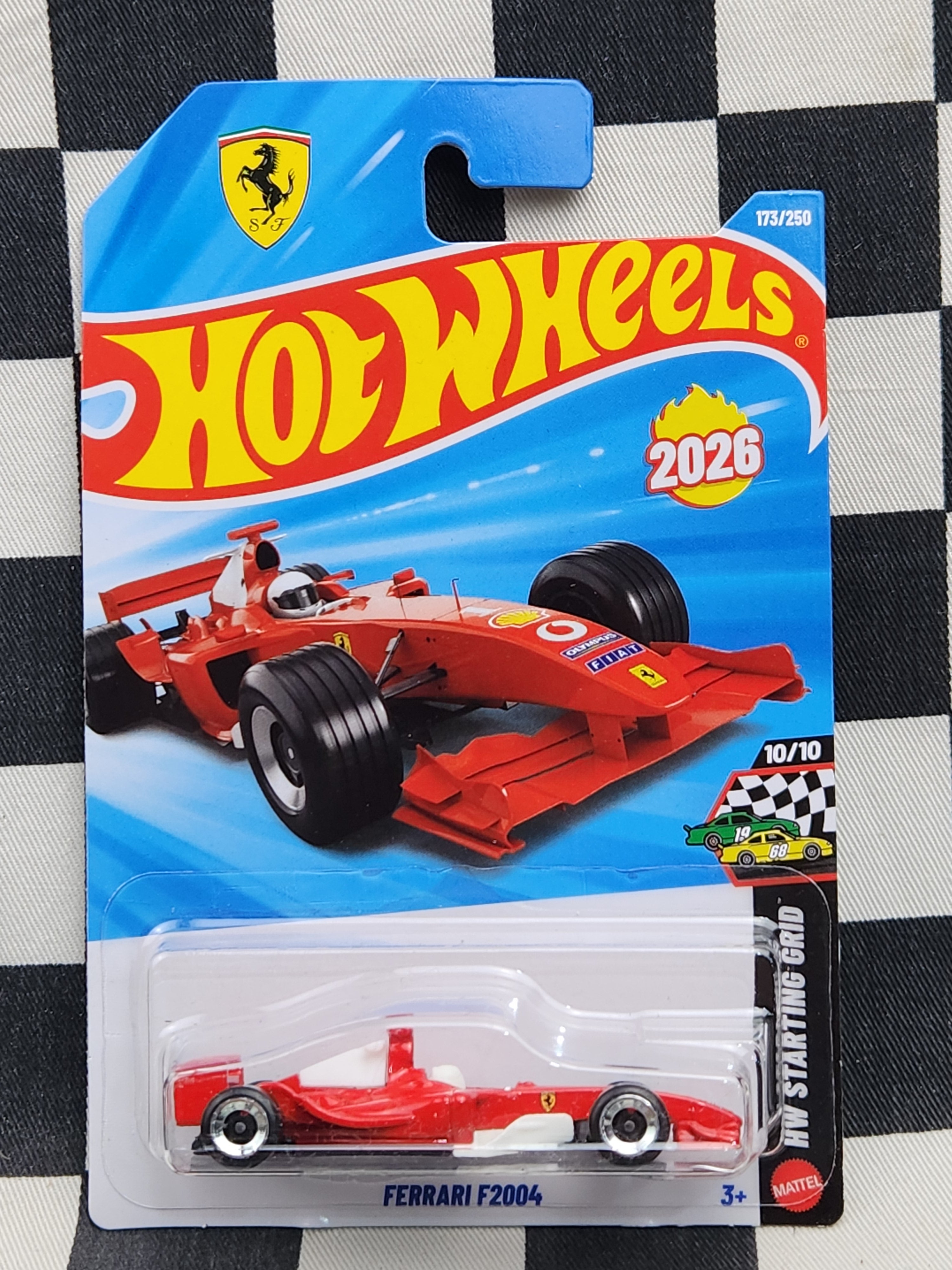 Hot Wheels 2026 Starting Grid Ferrari F2004 Formula 1 Red