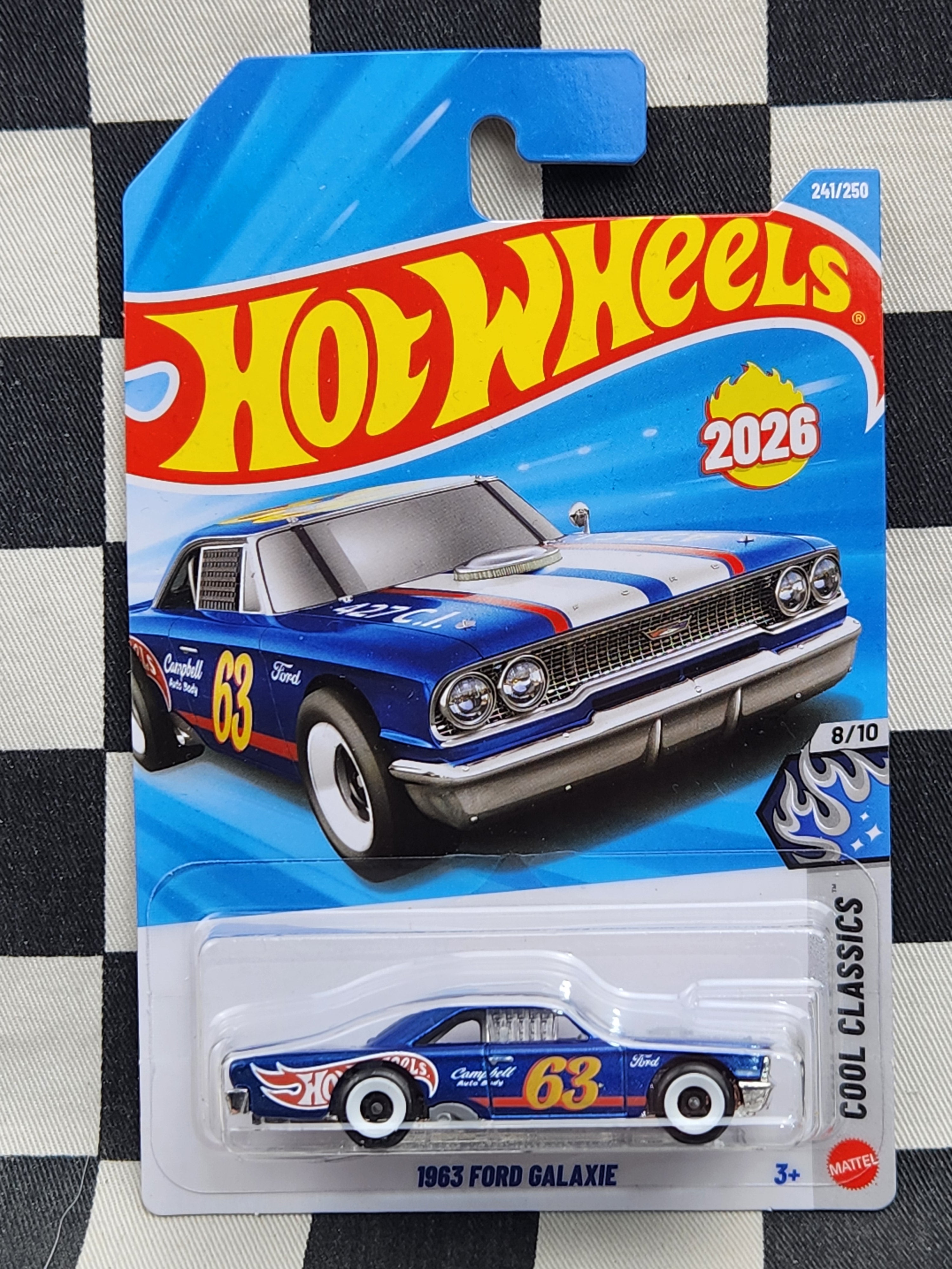 Hot Wheels 2026 Cool Classics 63 Ford Galaxie Blue