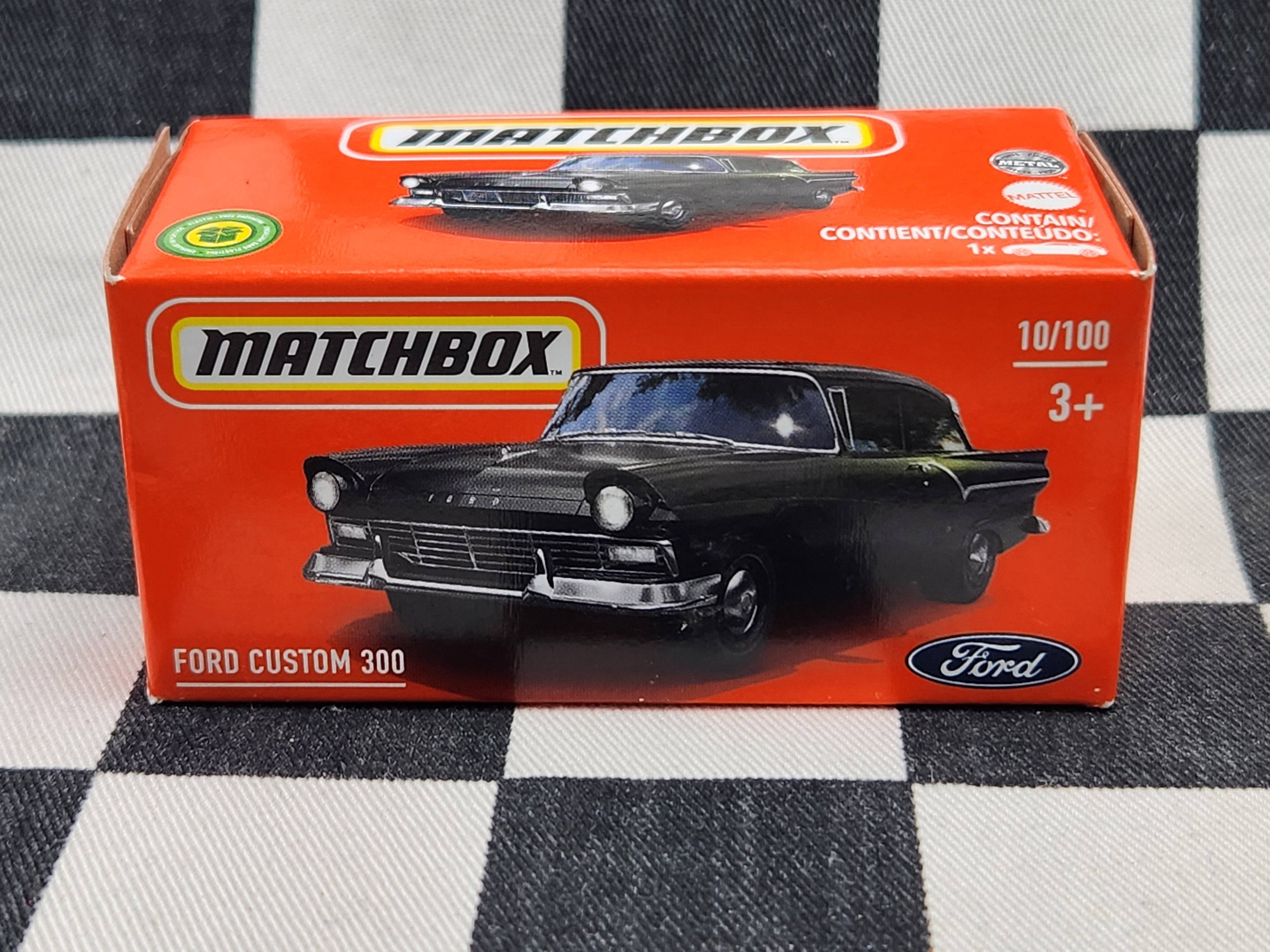 Matchbox Power Grab 1957 Ford Custom 300 Black