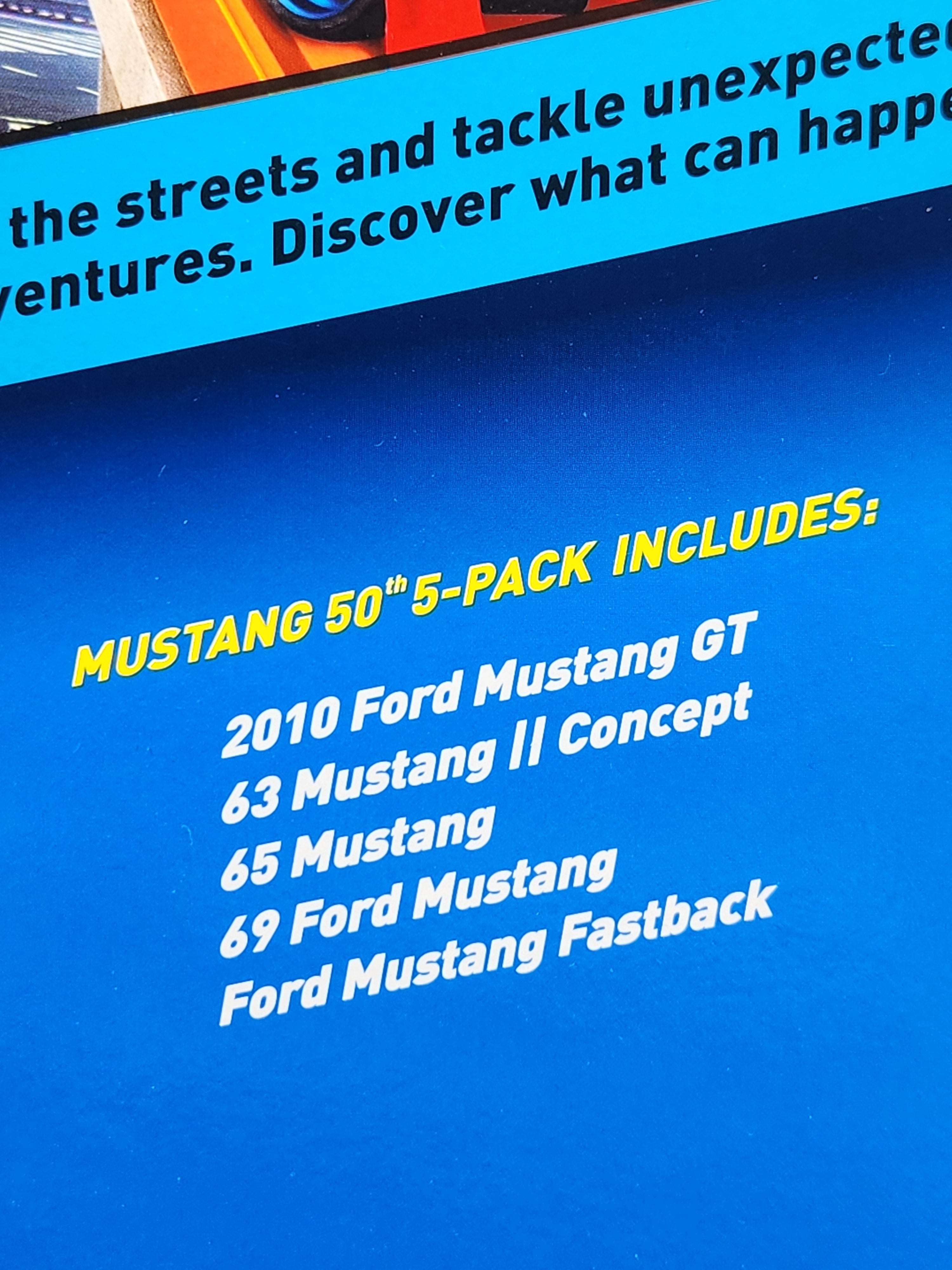 Hot Wheels Mustang 50th Anniversary 5 Pack Exclusive Cars