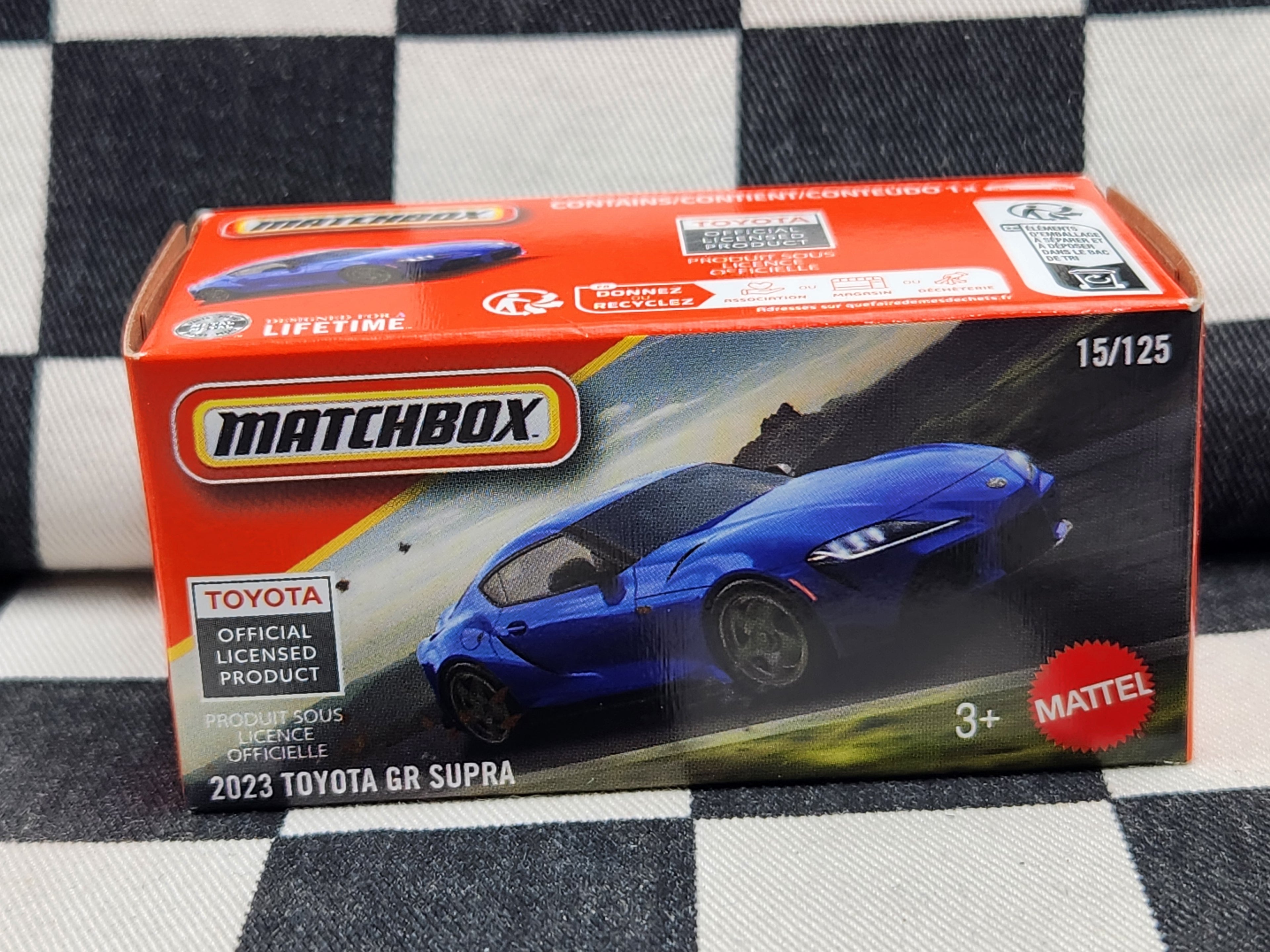 Matchbox Power Grab 2023 Toyota GR Supra Blue