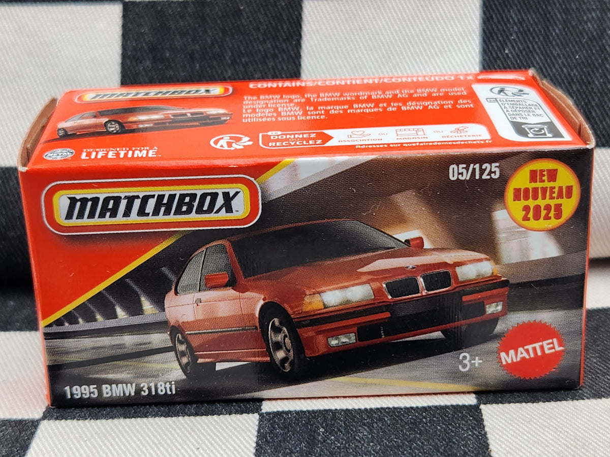 Matchbox Power Grab 1995 BMW 318i Red