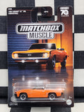 Matchbox Muscle 1969 Camaro SS 396 Convertible Orange