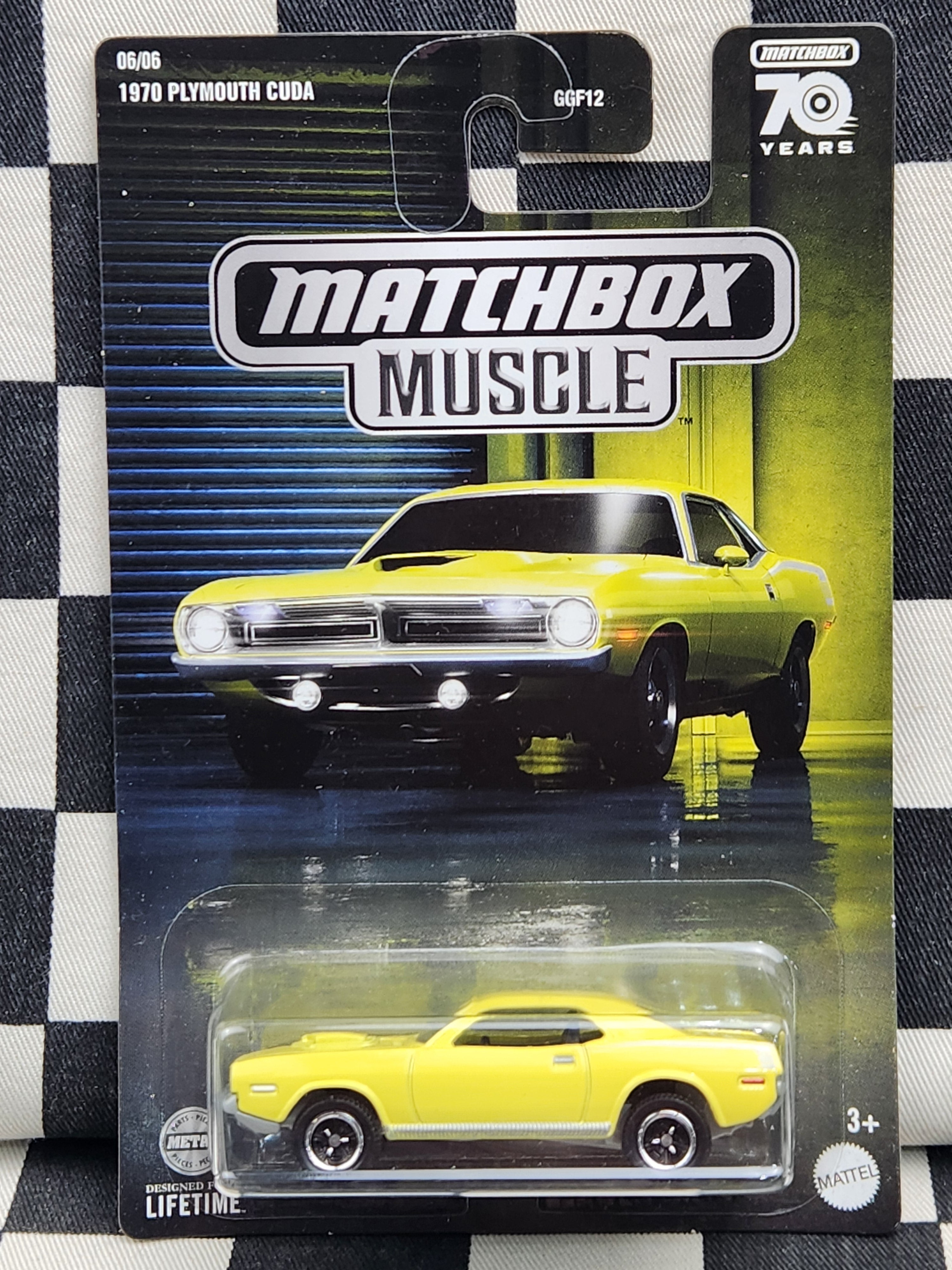 Matchbox Muscle 1970 Plymouth Cuda Yellow